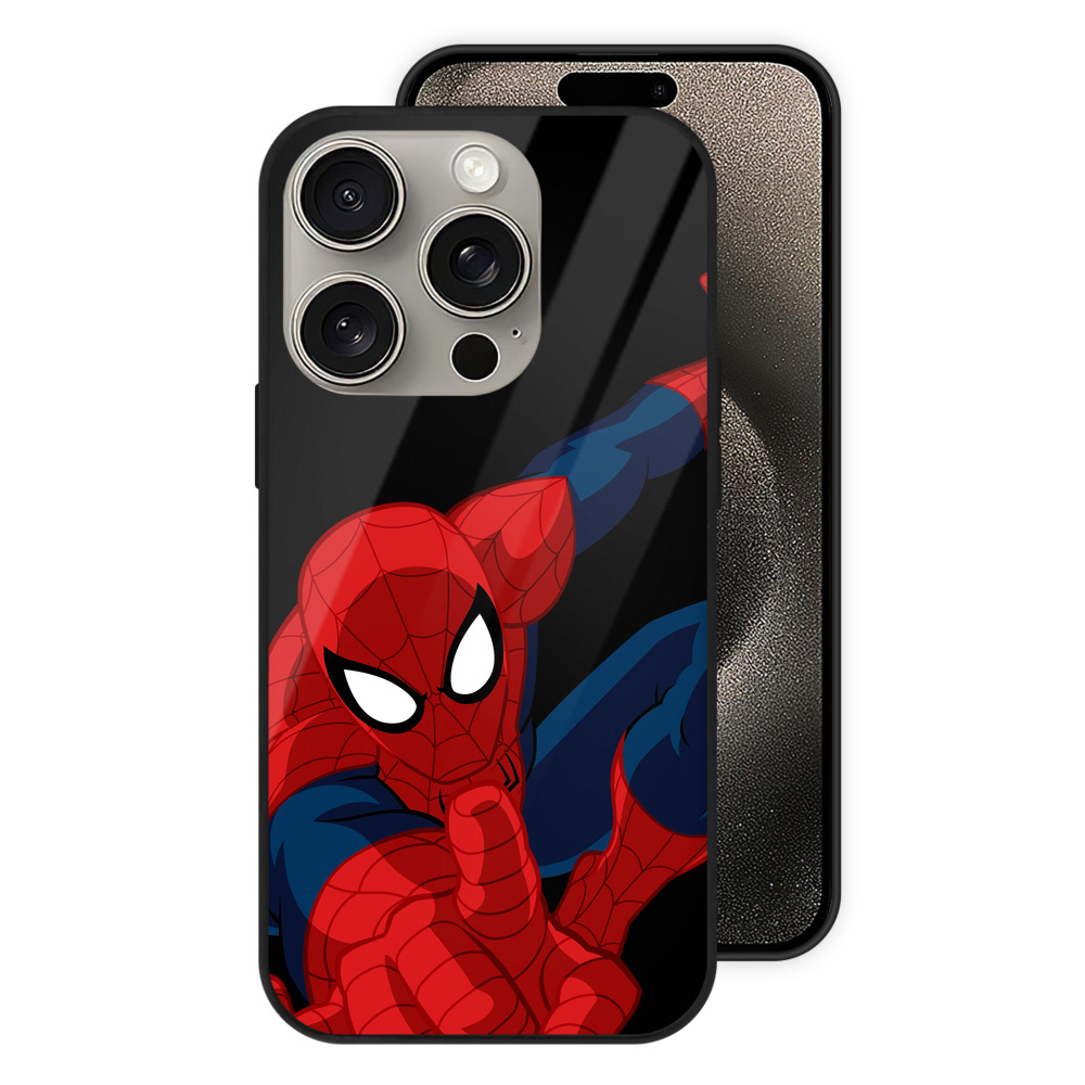 （画像用） アベンジャーズ The Avengers 【iPhone15Pro対応】スマホケース 耐衝撃＆黄変防止 背面ガラス