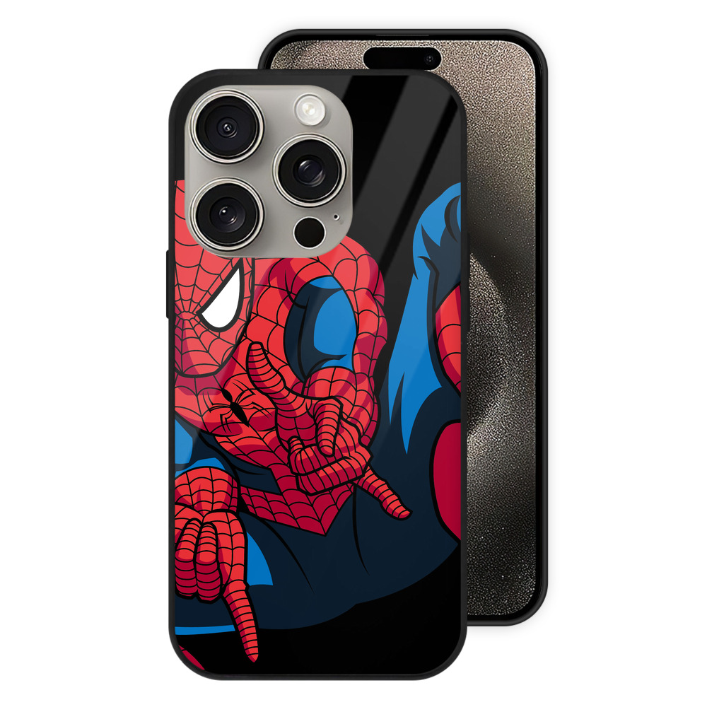 （画像用） アベンジャーズ The Avengers 【iPhone15Pro対応】スマホケース 耐衝撃＆黄変防止 背面ガラス