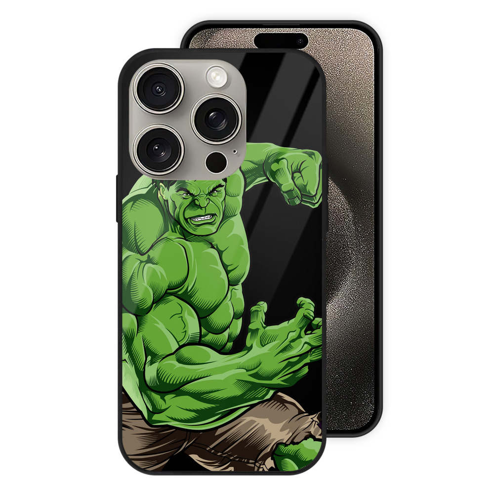 （画像用） アベンジャーズ The Avengers 【iPhone15Pro対応】スマホケース 耐衝撃＆黄変防止 背面ガラス