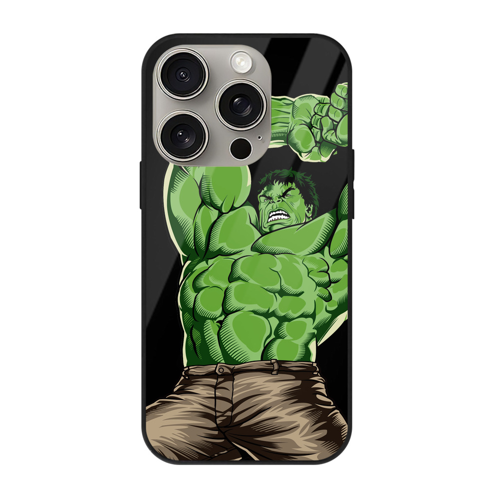 （画像用） アベンジャーズ The Avengers 【iPhone15Pro対応】スマホケース 耐衝撃＆黄変防止 背面ガラス