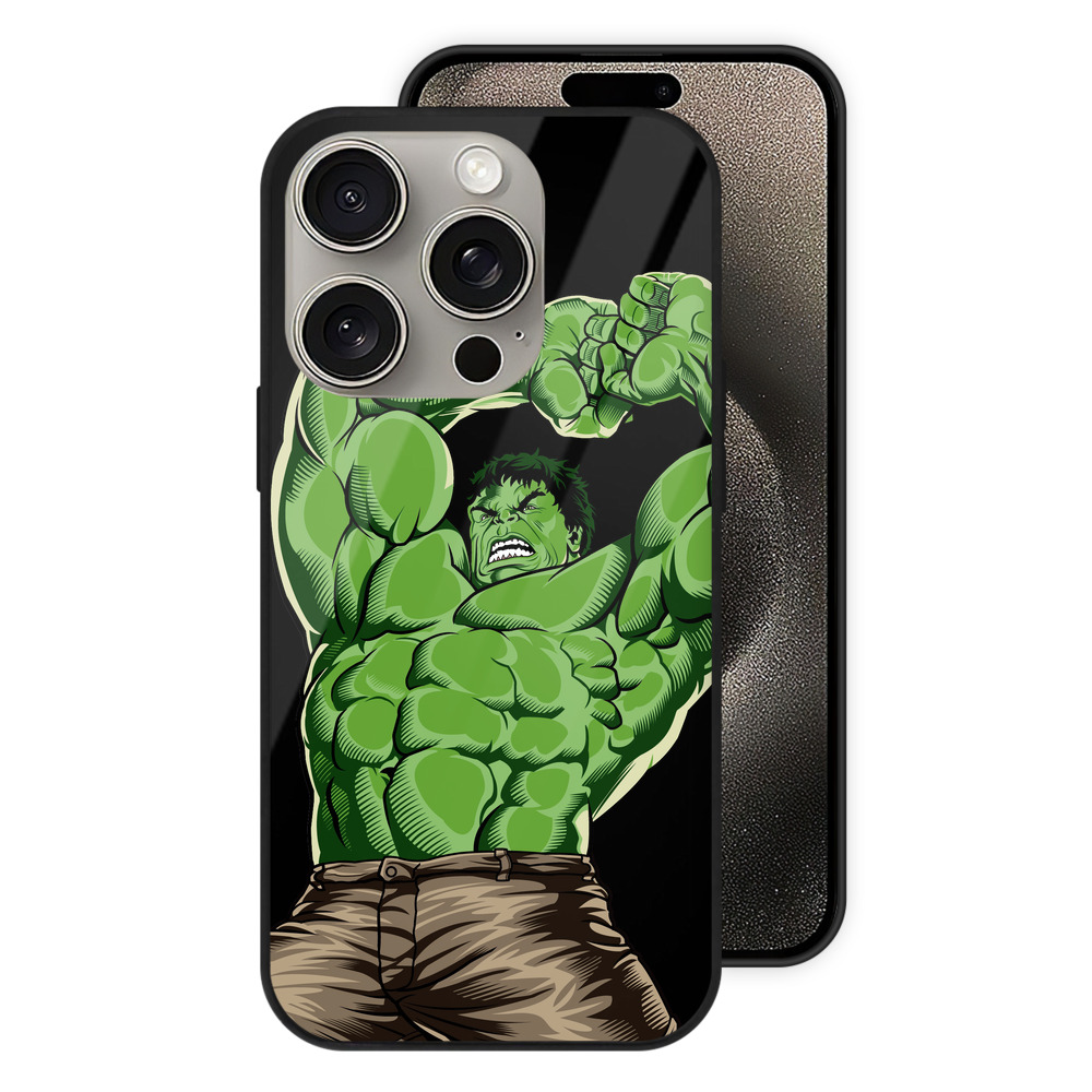 （画像用） アベンジャーズ The Avengers 【iPhone15Pro対応】スマホケース 耐衝撃＆黄変防止 背面ガラス