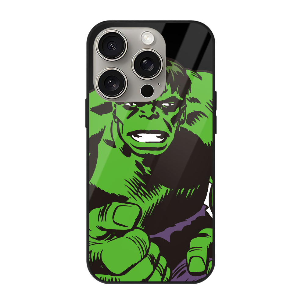 （画像用） アベンジャーズ The Avengers 【iPhone15Pro対応】スマホケース 耐衝撃＆黄変防止 背面ガラス