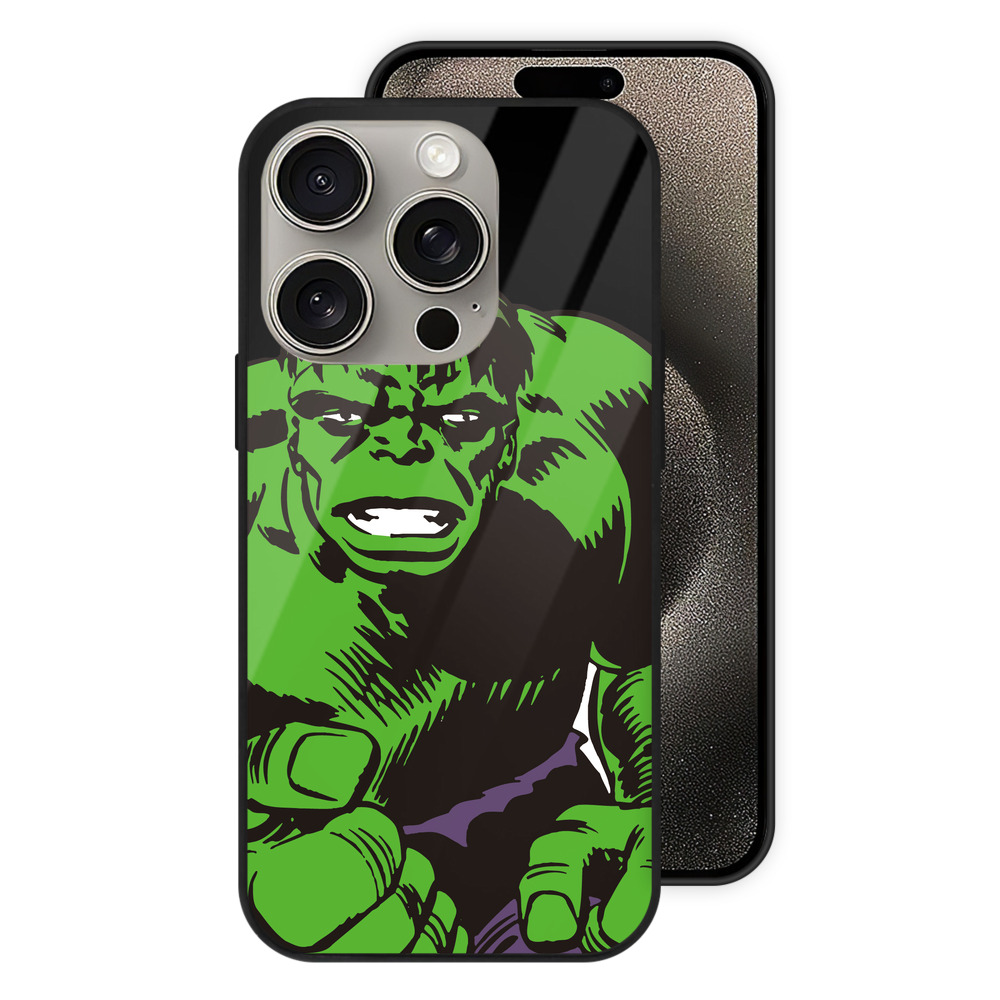 （画像用） アベンジャーズ The Avengers 【iPhone15Pro対応】スマホケース 耐衝撃＆黄変防止 背面ガラス