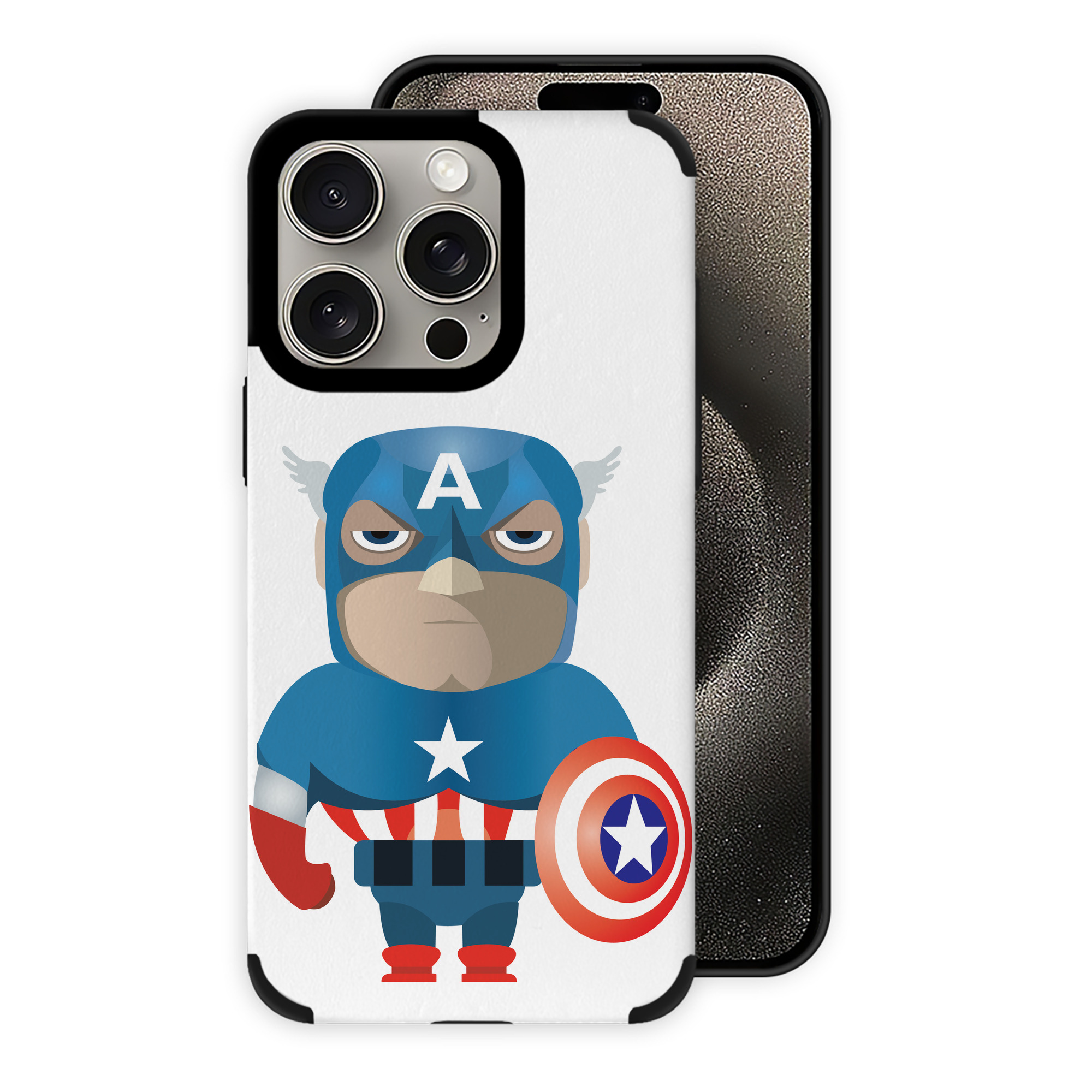 （画像用） アベンジャーズ The Avengers 【iPhone15ProMax対応】 PUレザー スマホケース 耐衝撃＆黄変防止
