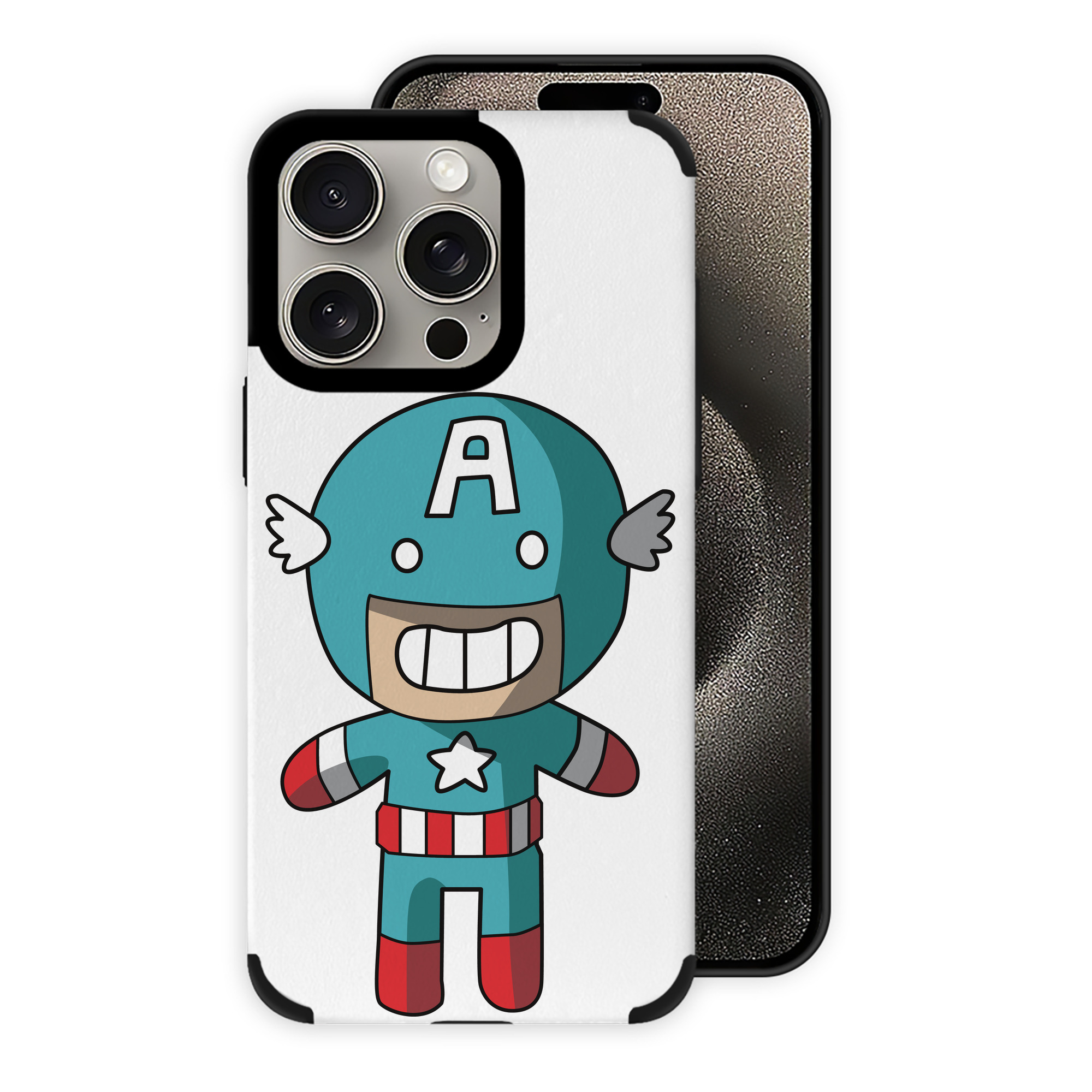 （画像用） アベンジャーズ The Avengers 【iPhone15ProMax対応】 PUレザー スマホケース 耐衝撃＆黄変防止