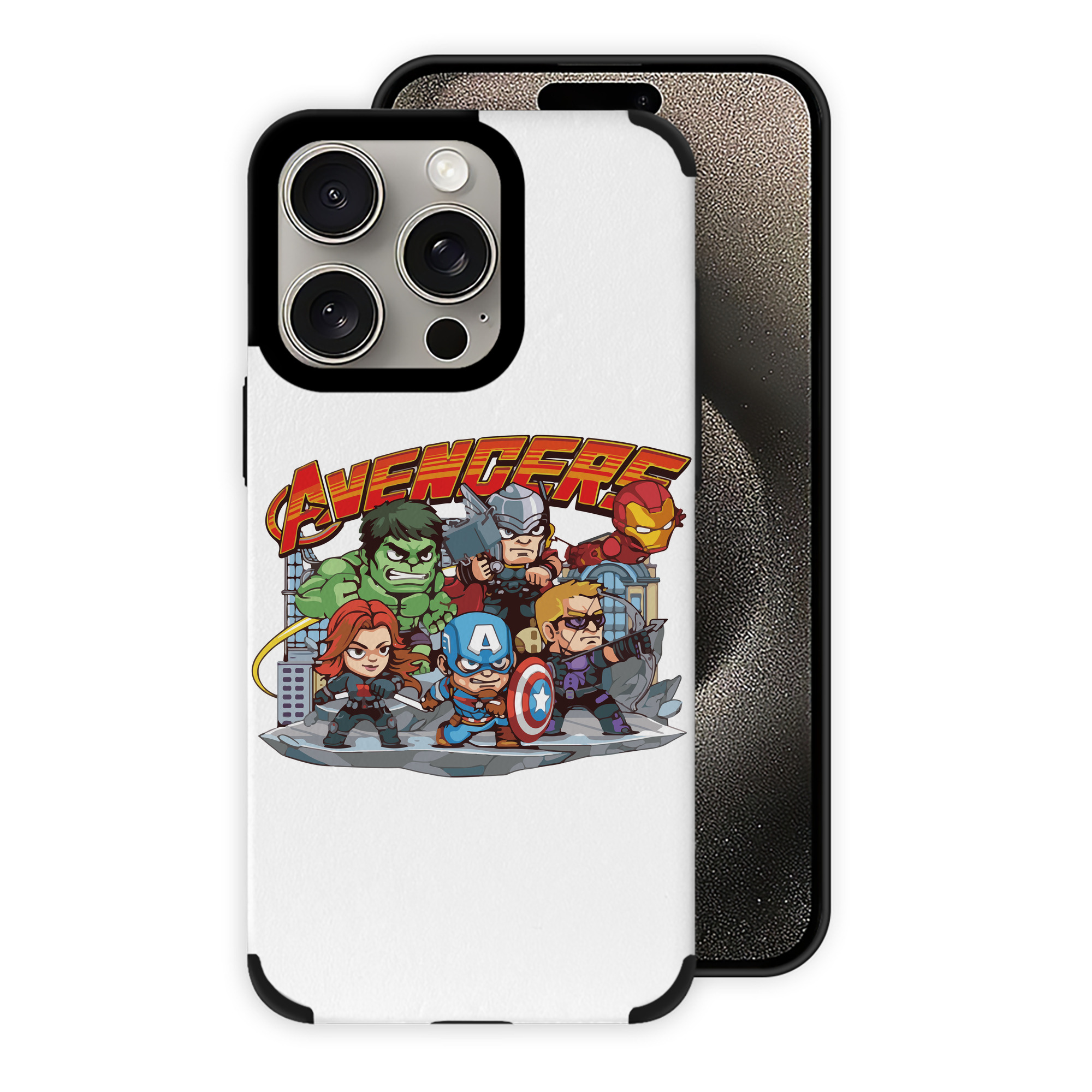 （画像用） アベンジャーズ The Avengers 【iPhone15ProMax対応】 PUレザー スマホケース 耐衝撃＆黄変防止