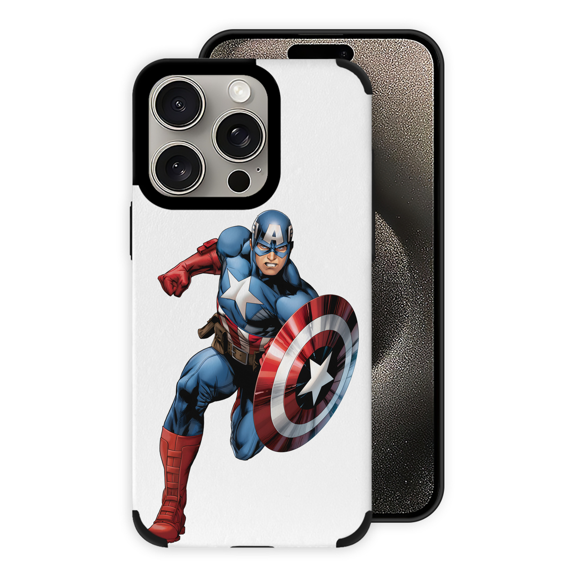 （画像用） アベンジャーズ The Avengers 【iPhone15ProMax対応】 PUレザー スマホケース 耐衝撃＆黄変防止