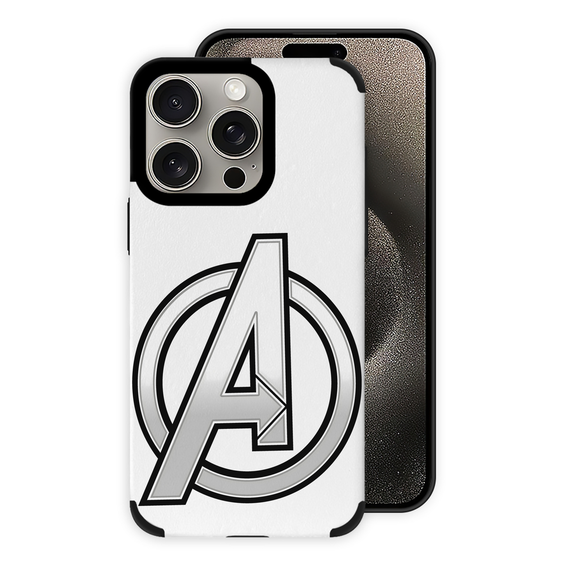（画像用） アベンジャーズ The Avengers 【iPhone15ProMax対応】 PUレザー スマホケース 耐衝撃＆黄変防止