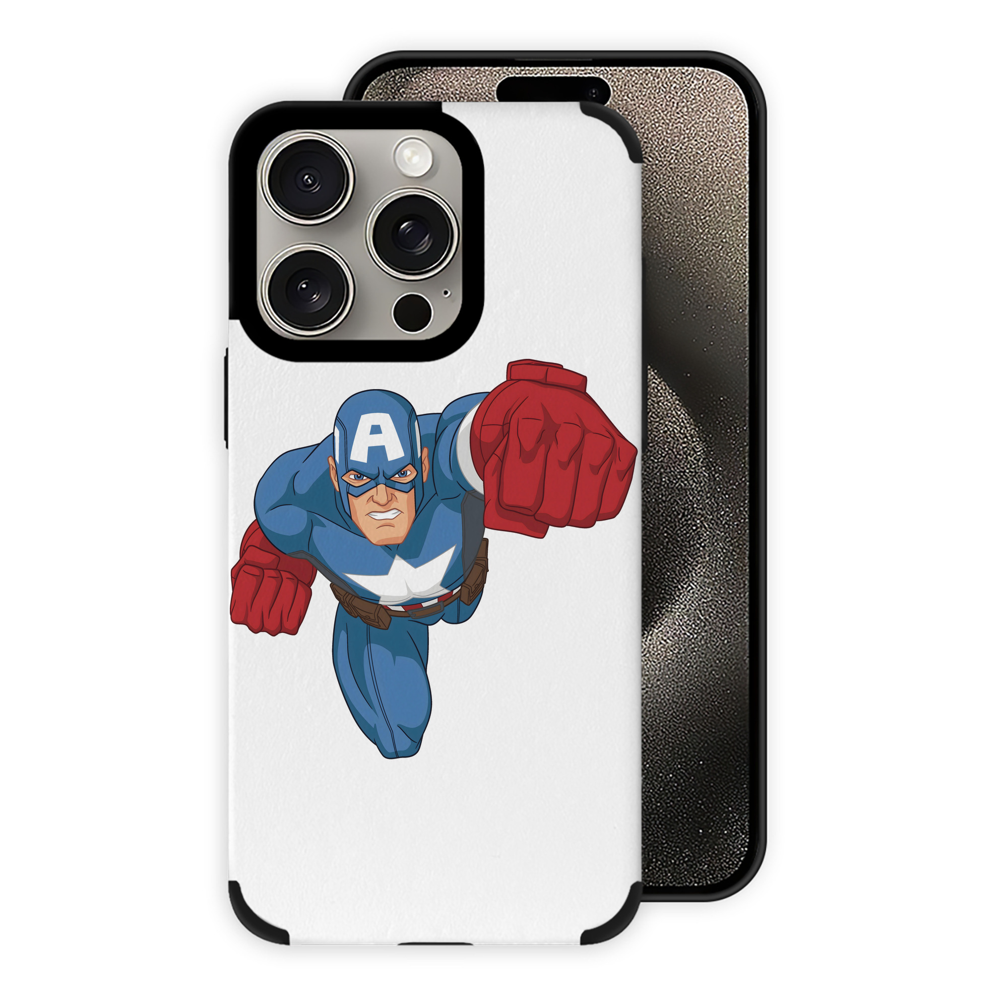 （画像用） アベンジャーズ The Avengers 【iPhone15ProMax対応】 PUレザー スマホケース 耐衝撃＆黄変防止