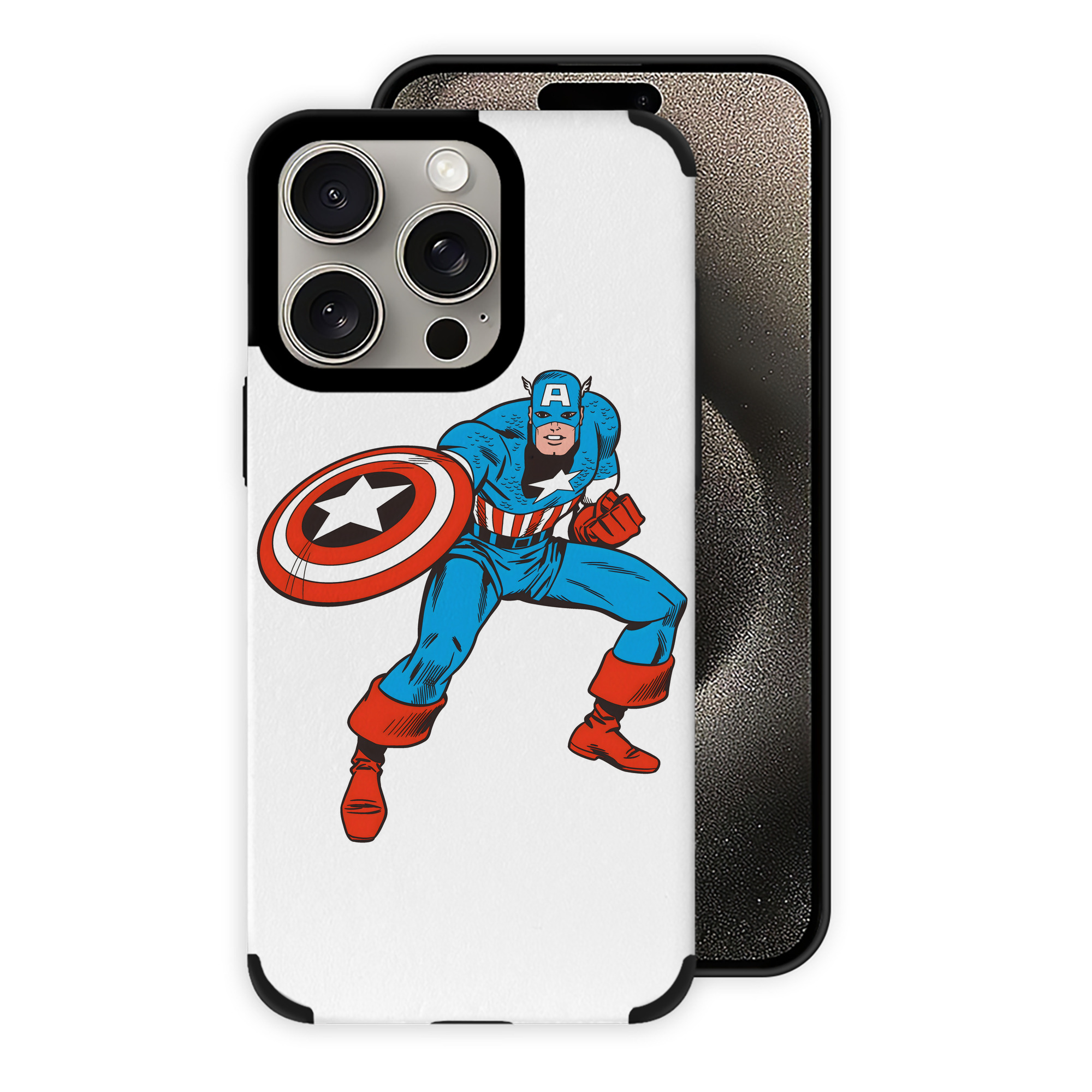（画像用） アベンジャーズ The Avengers 【iPhone15ProMax対応】 PUレザー スマホケース 耐衝撃＆黄変防止