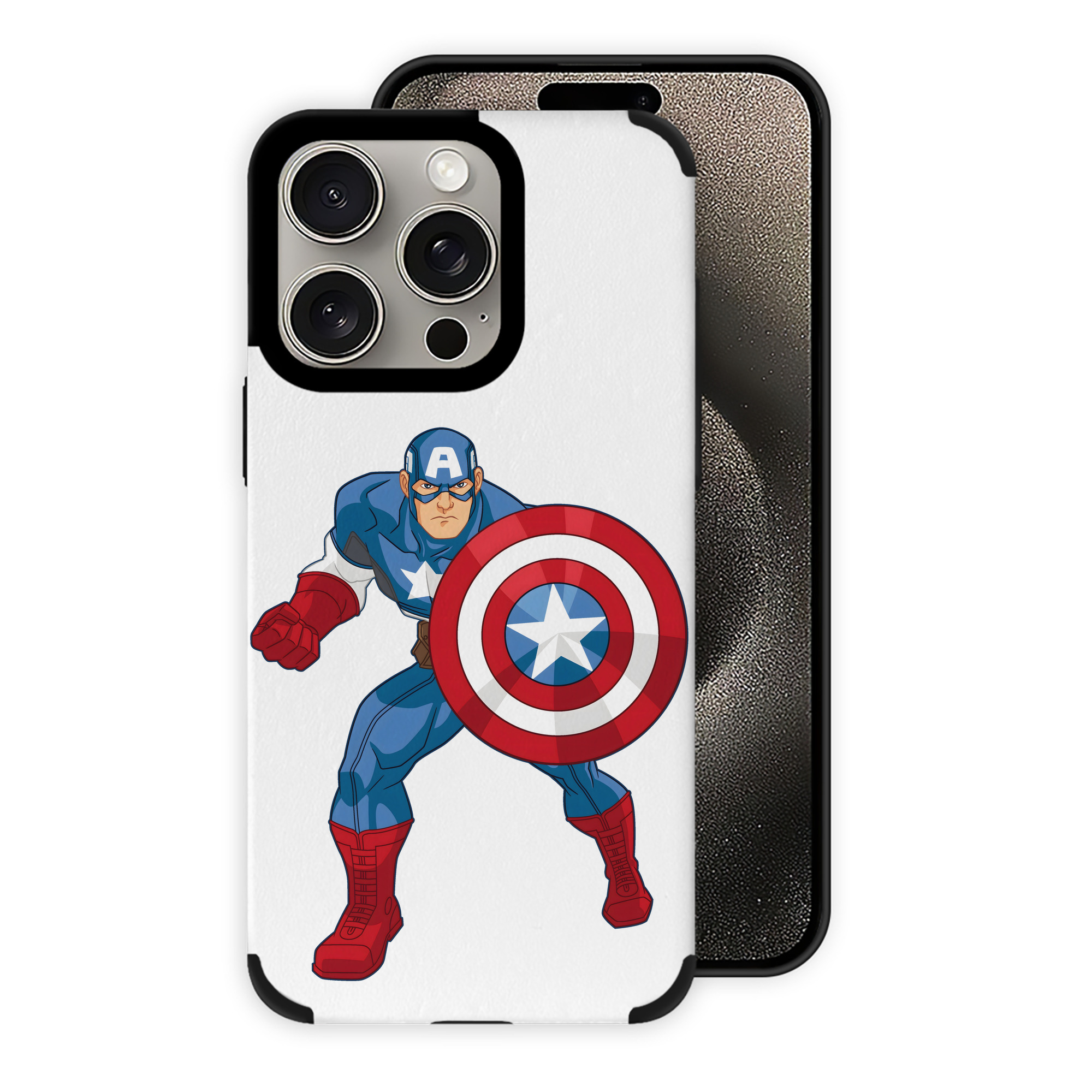 （画像用） アベンジャーズ The Avengers 【iPhone15ProMax対応】 PUレザー スマホケース 耐衝撃＆黄変防止