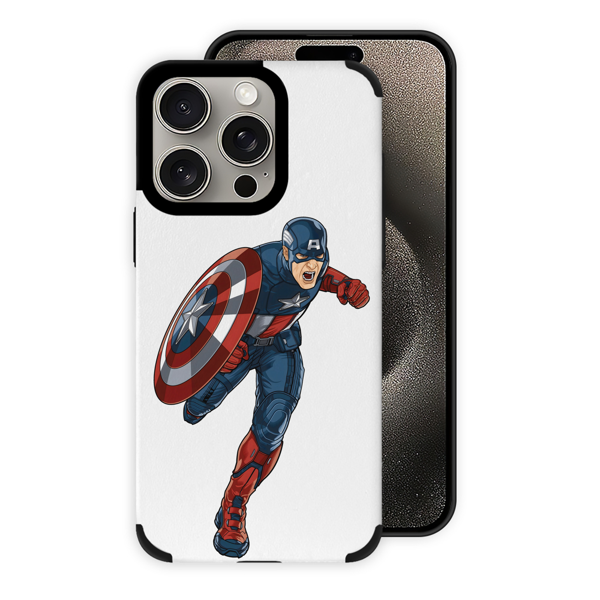 （画像用） アベンジャーズ The Avengers 【iPhone15ProMax対応】 PUレザー スマホケース 耐衝撃＆黄変防止