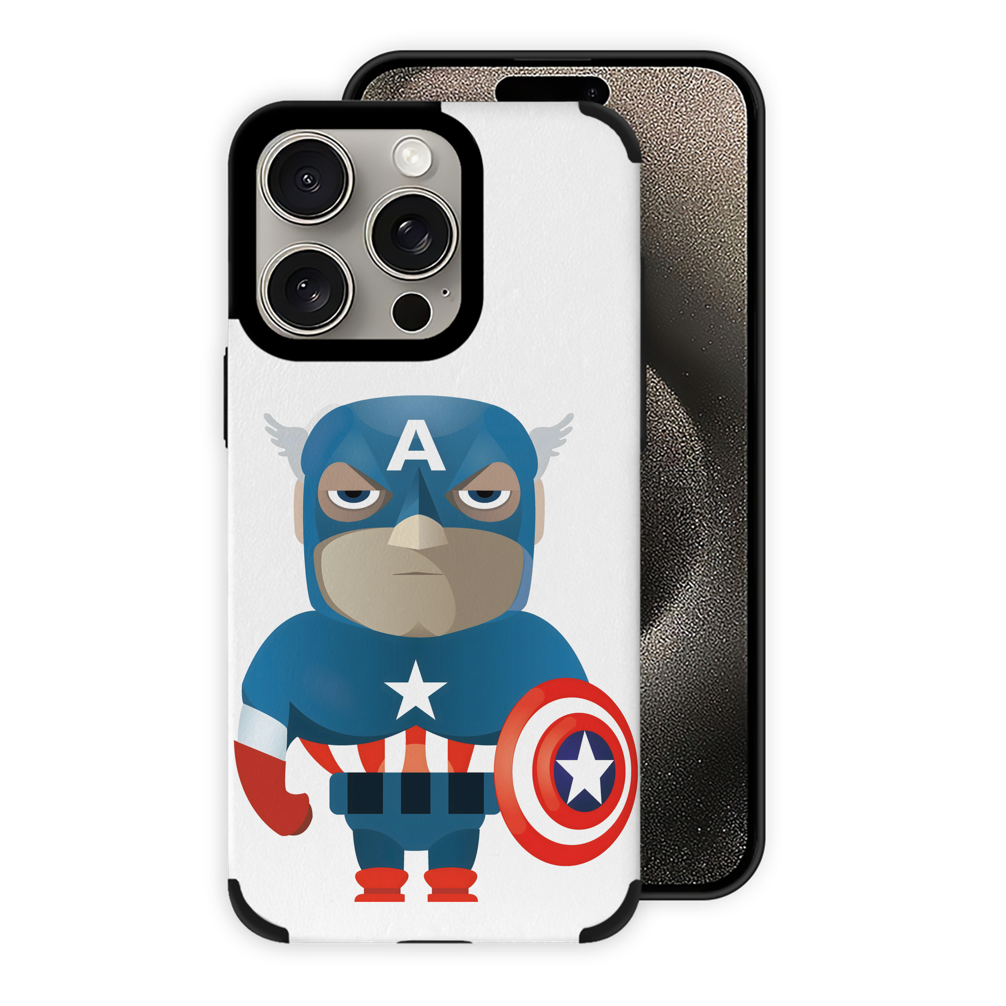 （画像用） アベンジャーズ The Avengers 【iPhone15ProMax対応】 PUレザー スマホケース 耐衝撃＆黄変防止