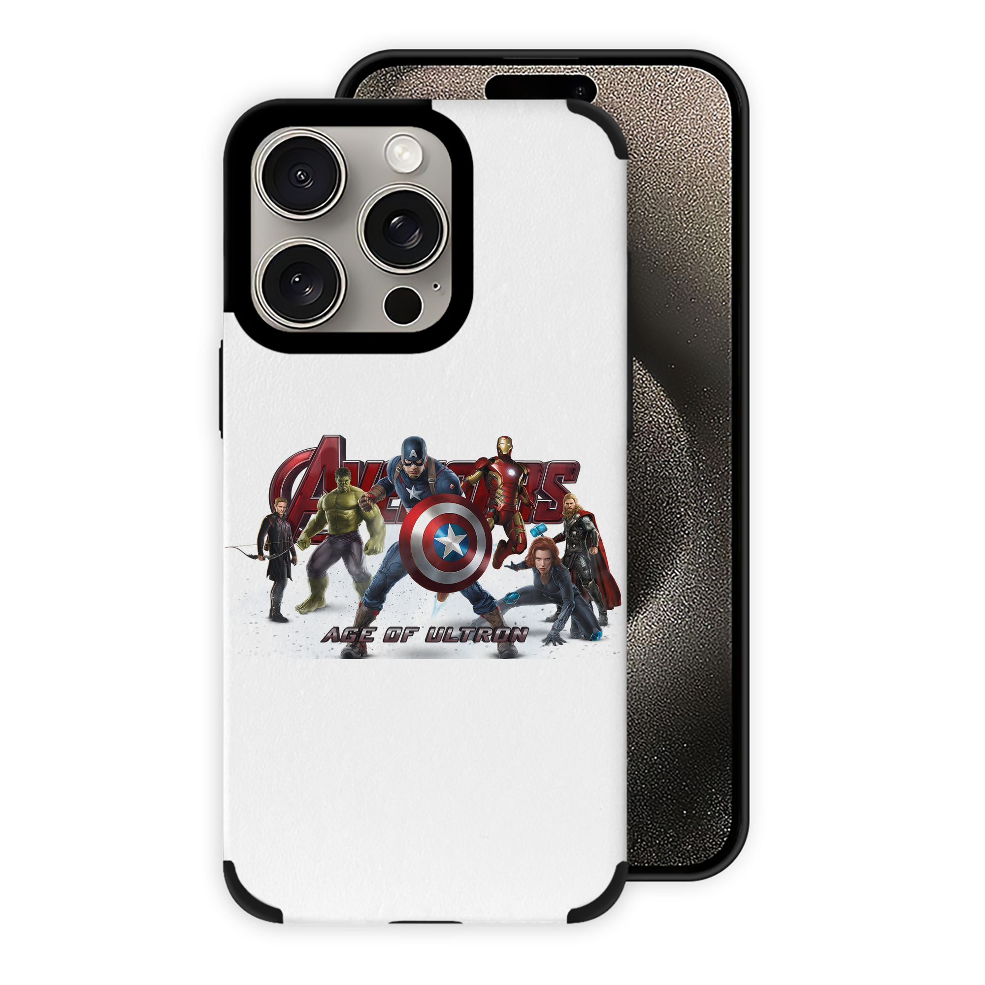 （画像用） アベンジャーズ The Avengers 【iPhone15ProMax対応】 PUレザー スマホケース 耐衝撃＆黄変防止
