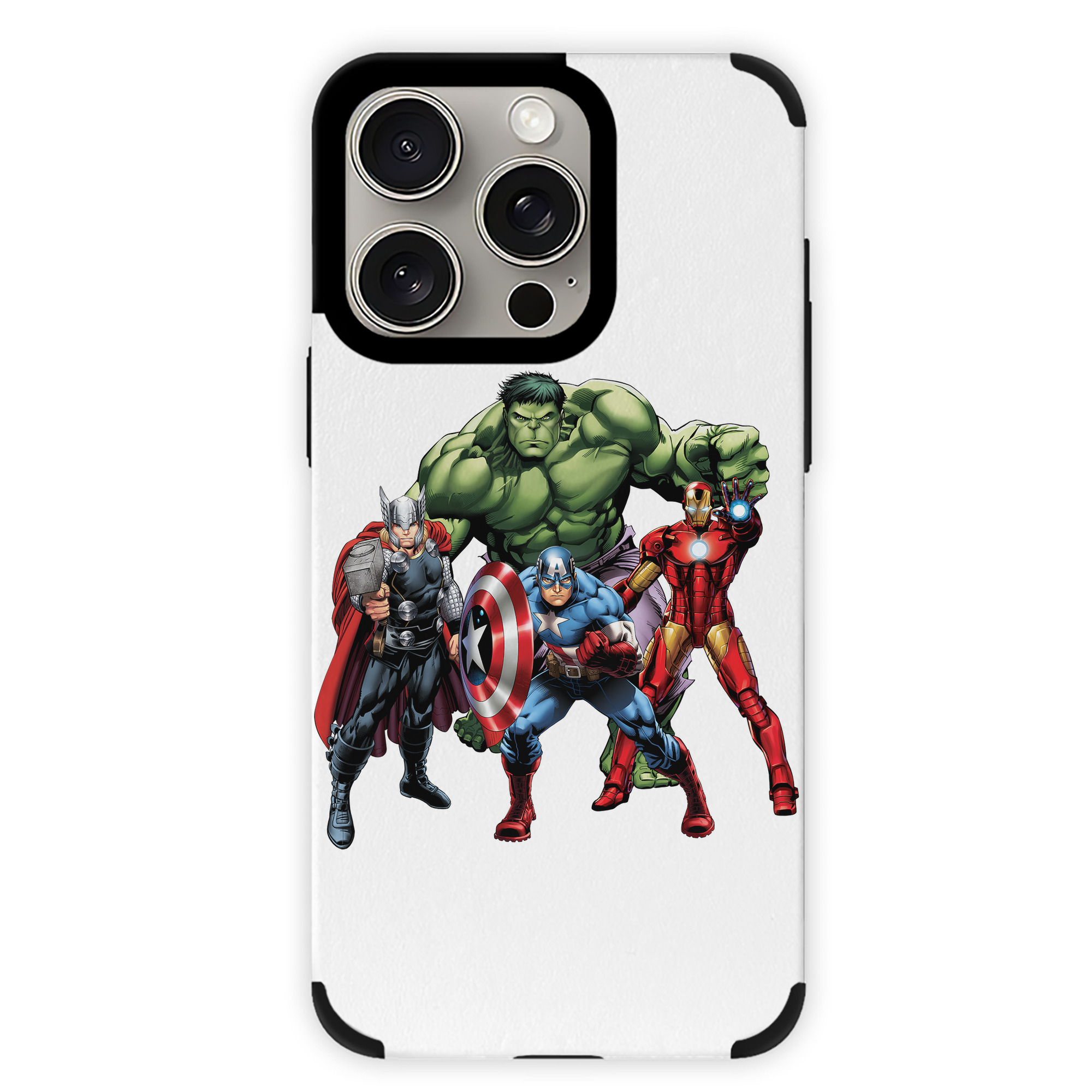 （画像用） アベンジャーズ The Avengers 【iPhone15ProMax対応】 PUレザー スマホケース 耐衝撃＆黄変防止