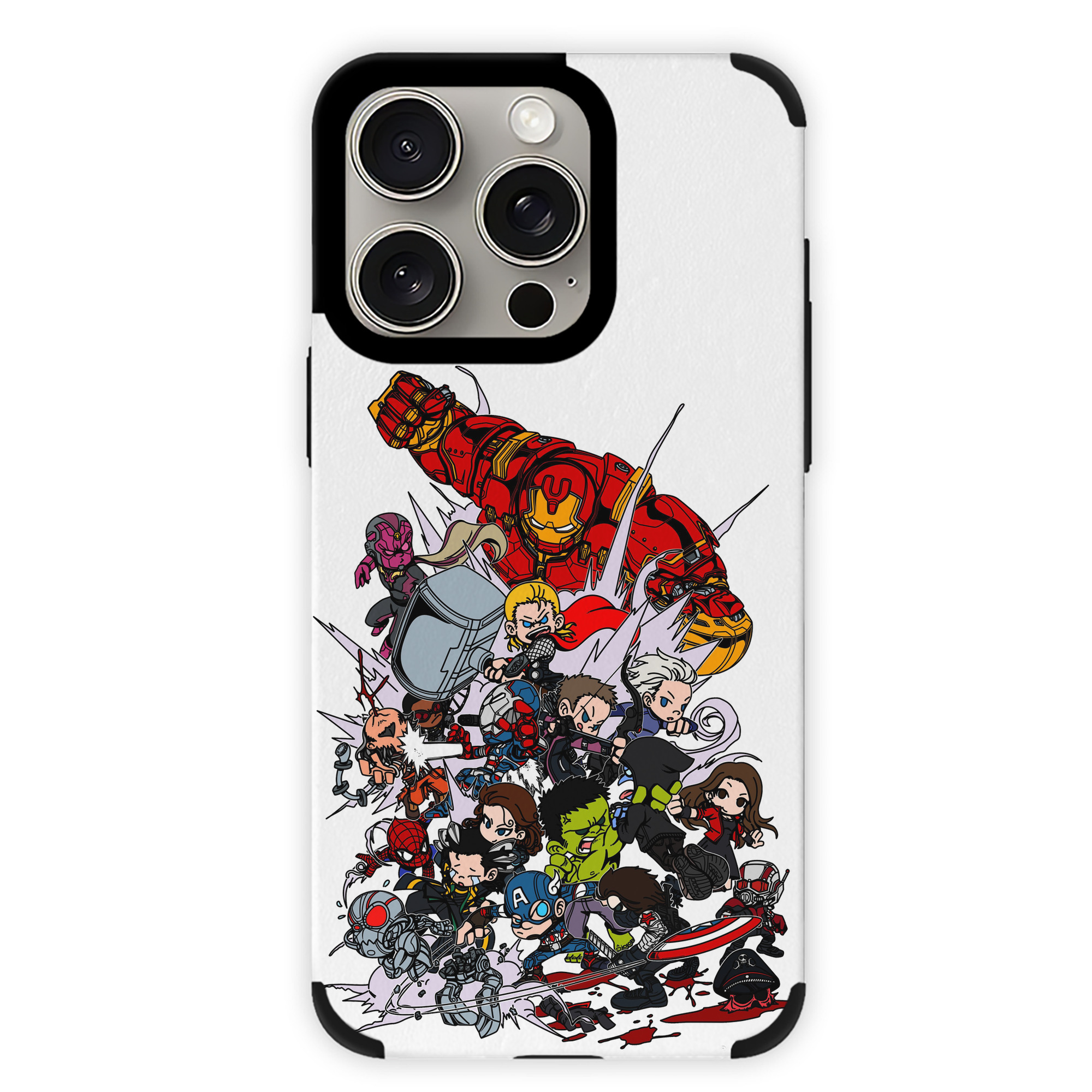 （画像用） アベンジャーズ The Avengers 【iPhone15ProMax対応】 PUレザー スマホケース 耐衝撃＆黄変防止