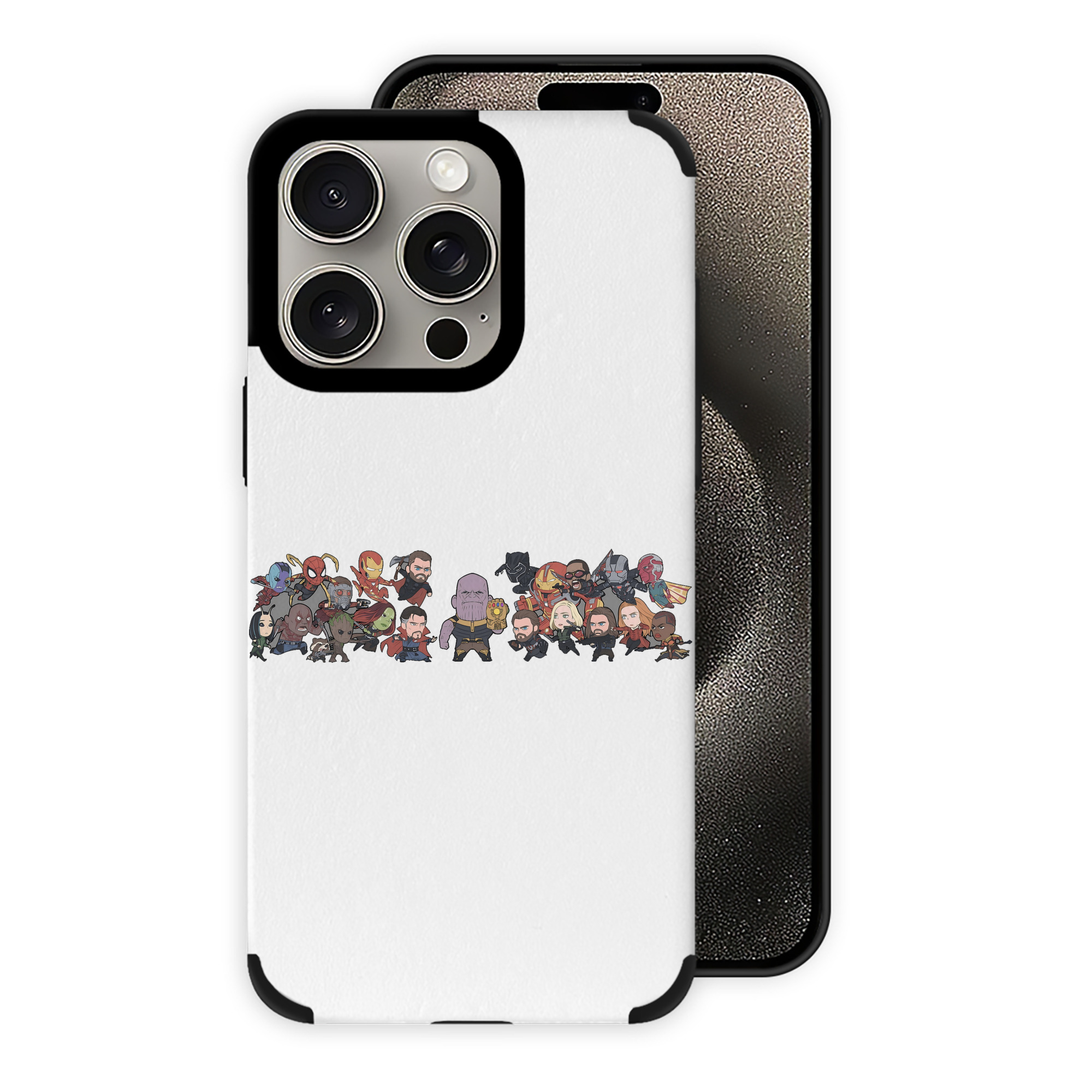 （画像用） アベンジャーズ The Avengers 【iPhone15ProMax対応】 PUレザー スマホケース 耐衝撃＆黄変防止