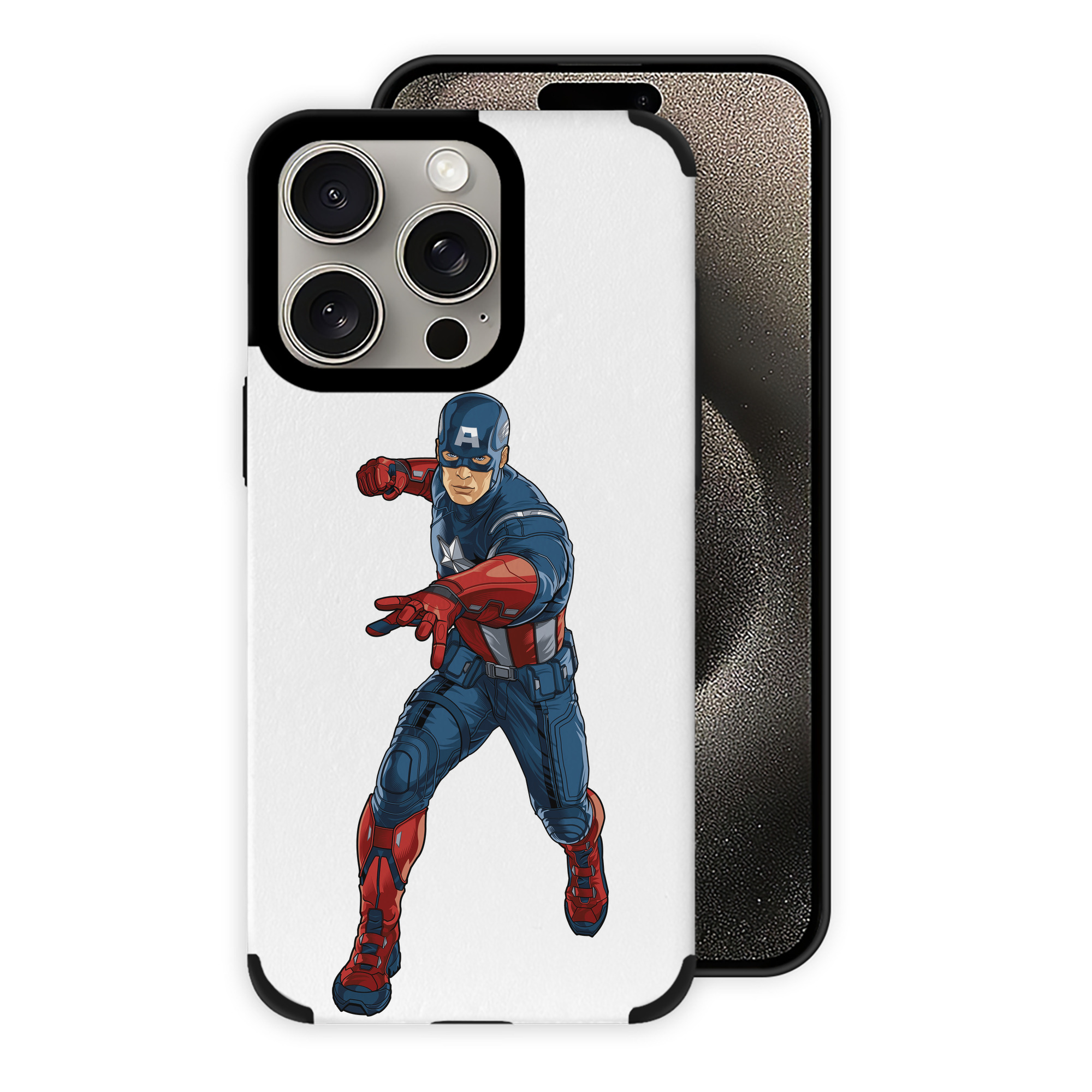 （画像用） アベンジャーズ The Avengers 【iPhone15ProMax対応】 PUレザー スマホケース 耐衝撃＆黄変防止