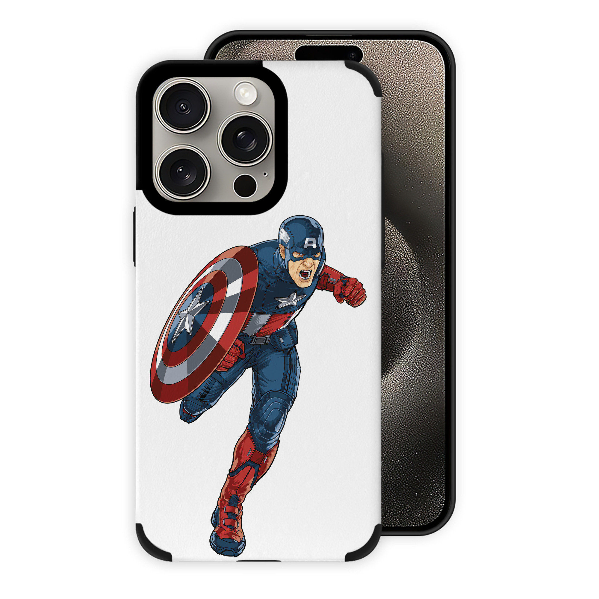 （画像用） アベンジャーズ The Avengers 【iPhone15ProMax対応】 PUレザー スマホケース 耐衝撃＆黄変防止