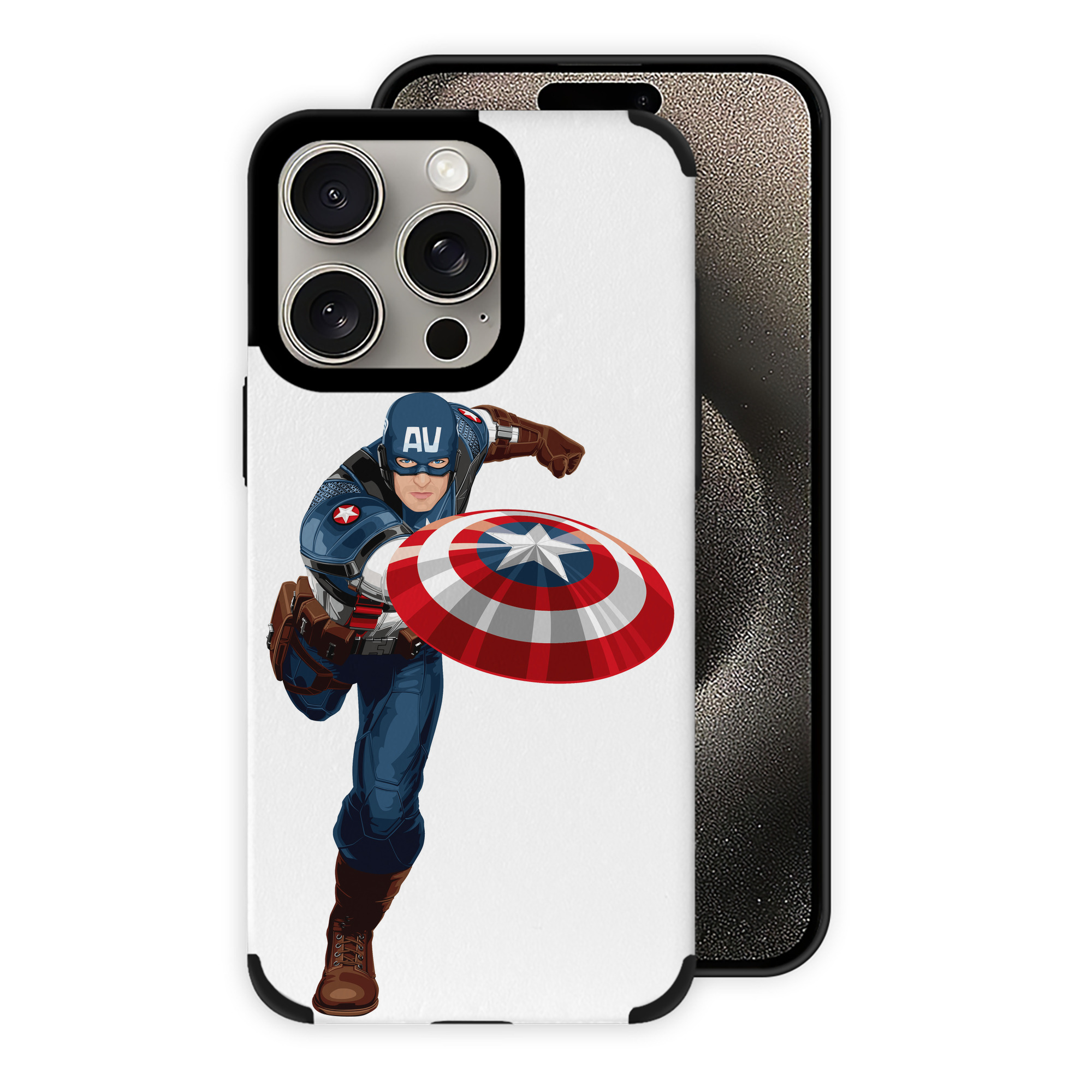 （画像用） アベンジャーズ The Avengers 【iPhone15ProMax対応】 PUレザー スマホケース 耐衝撃＆黄変防止