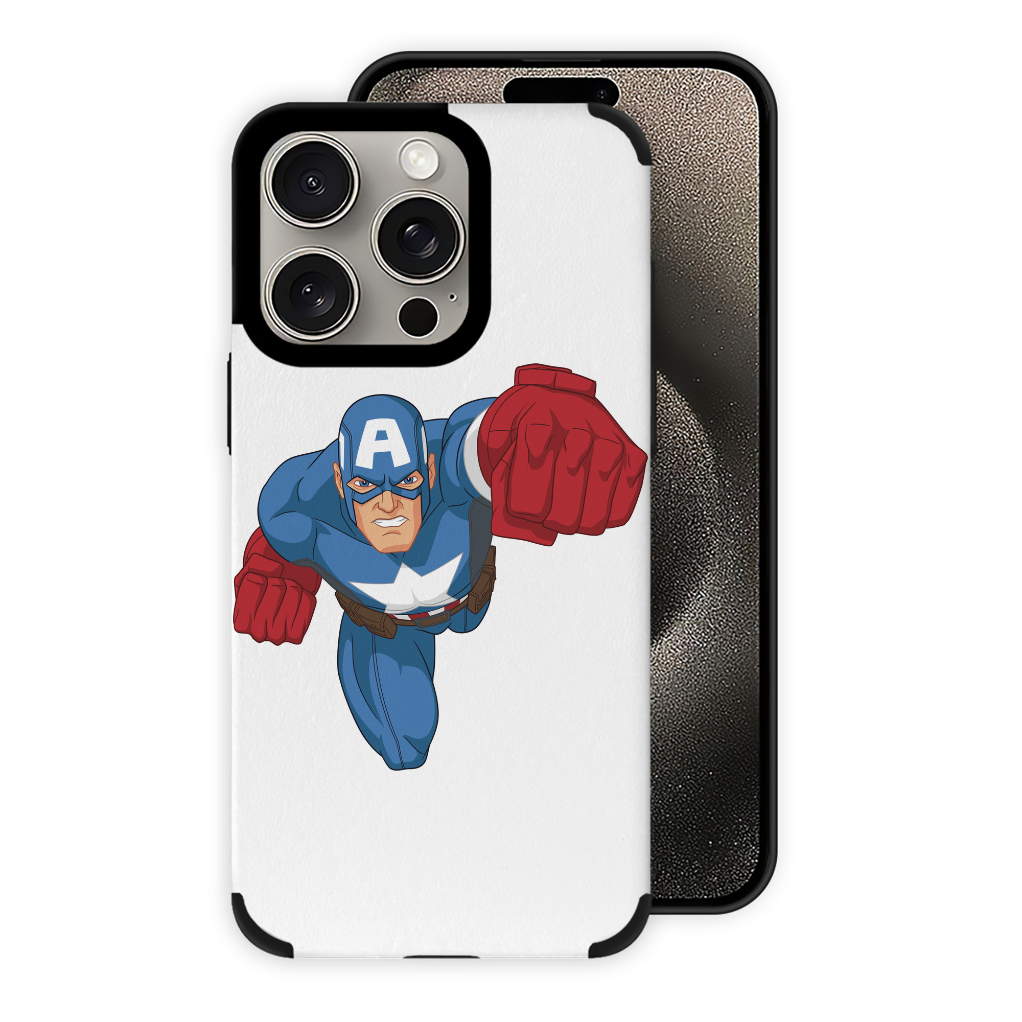 （画像用） アベンジャーズ The Avengers 【iPhone15ProMax対応】 PUレザー スマホケース 耐衝撃＆黄変防止