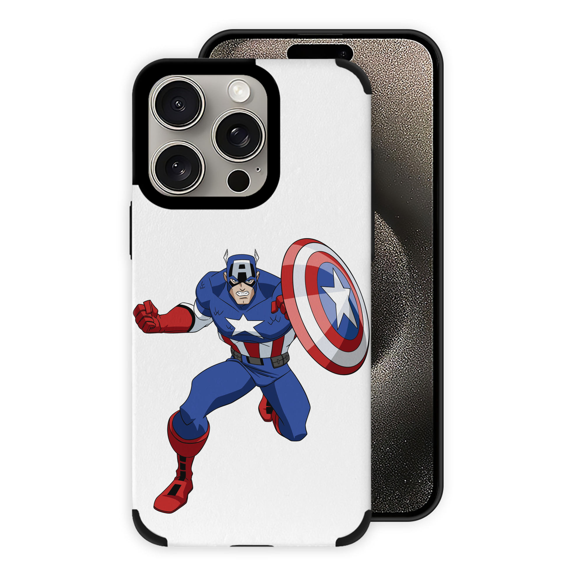 （画像用） アベンジャーズ The Avengers 【iPhone15ProMax対応】 PUレザー スマホケース 耐衝撃＆黄変防止