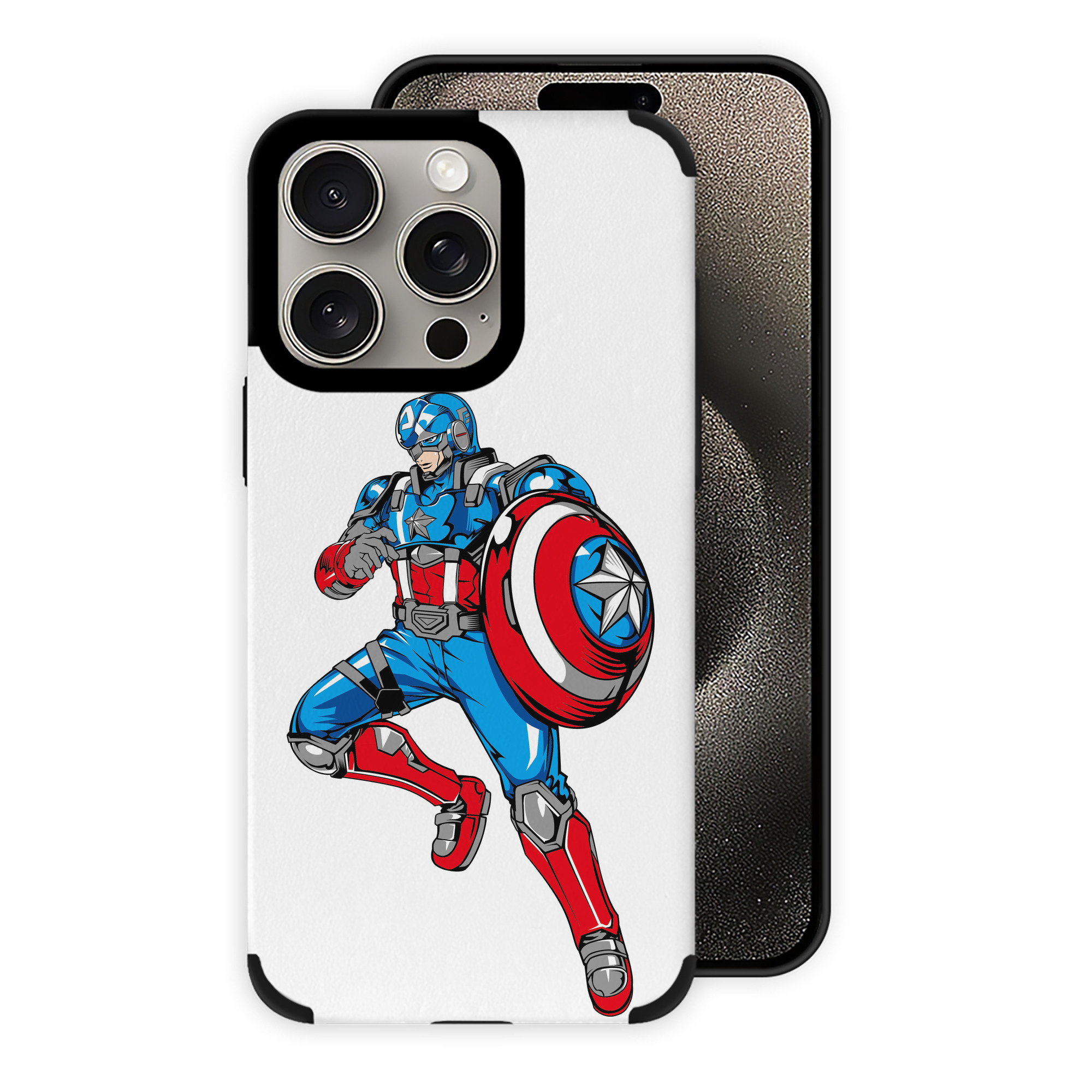 （画像用） アベンジャーズ The Avengers 【iPhone15ProMax対応】 PUレザー スマホケース 耐衝撃＆黄変防止