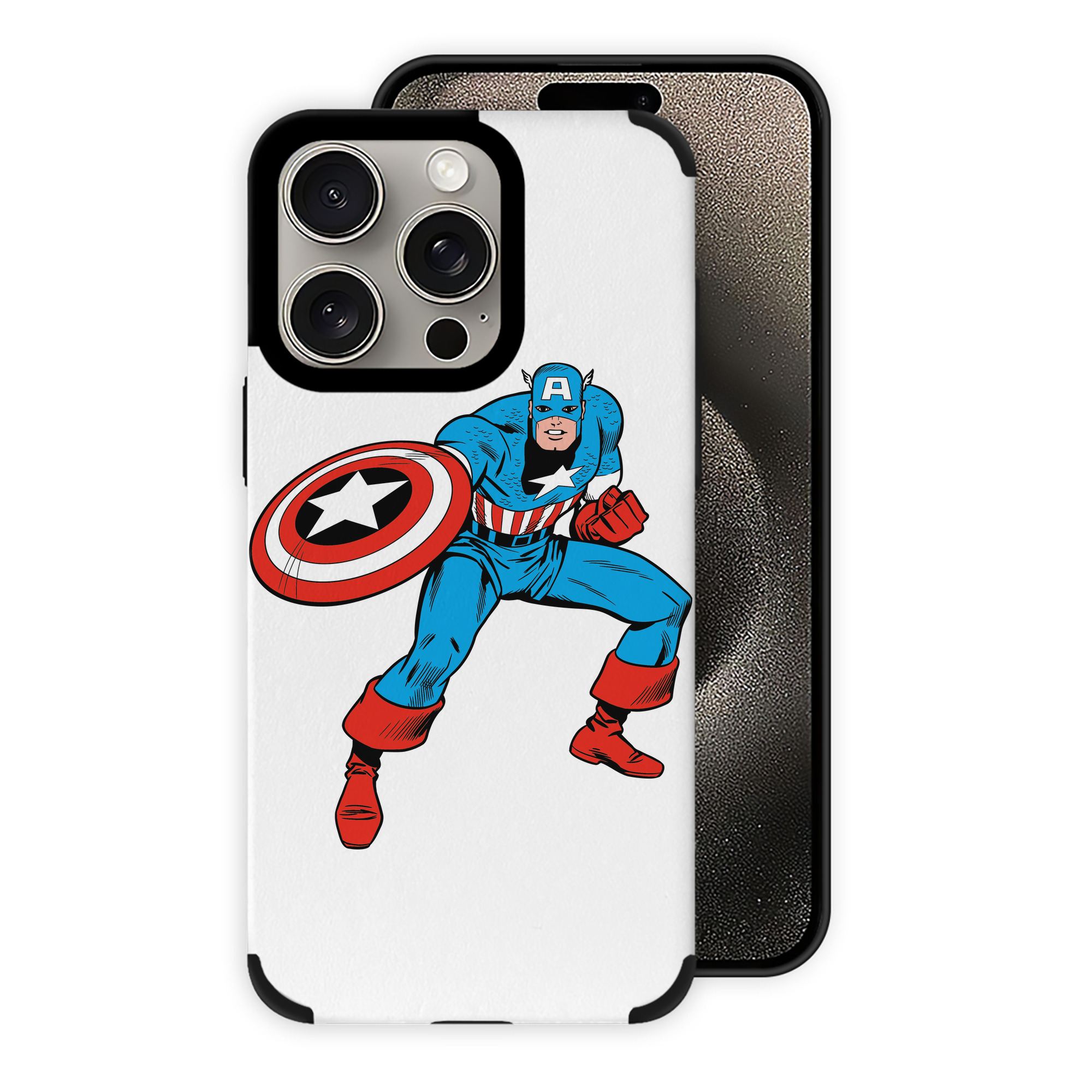 （画像用） アベンジャーズ The Avengers 【iPhone15ProMax対応】 PUレザー スマホケース 耐衝撃＆黄変防止
