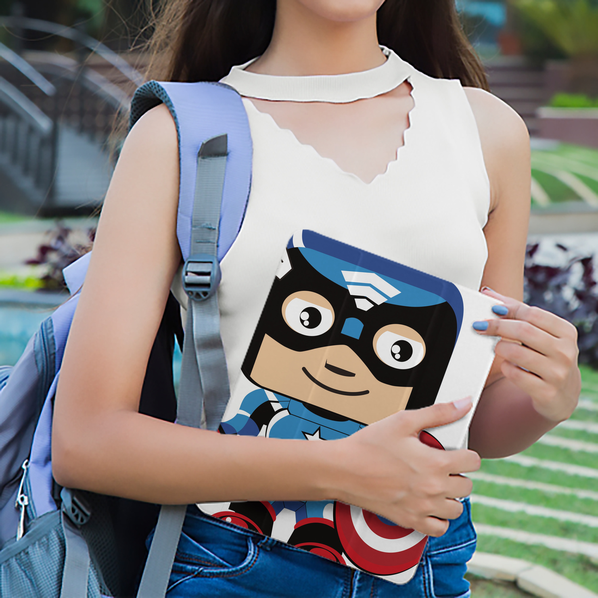アベンジャーズ The Avengers IPad ケース ペン収納付き 三つ折りスタンド PUレザー×シリコン 対応機種9.5/10.5/10.9インチ
