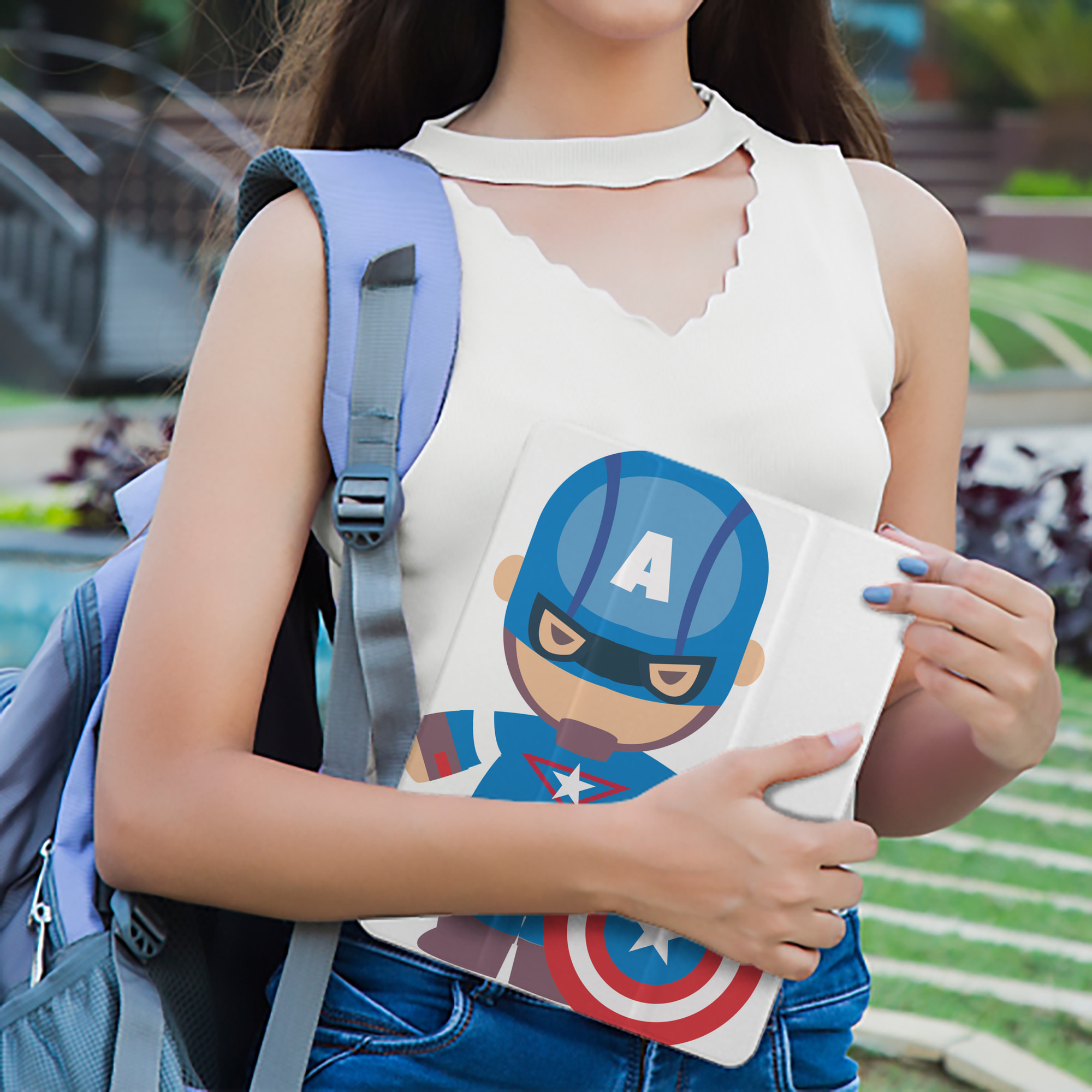 アベンジャーズ The Avengers IPad ケース ペン収納付き 三つ折りスタンド PUレザー×シリコン 対応機種9.5/10.5/10.9インチ