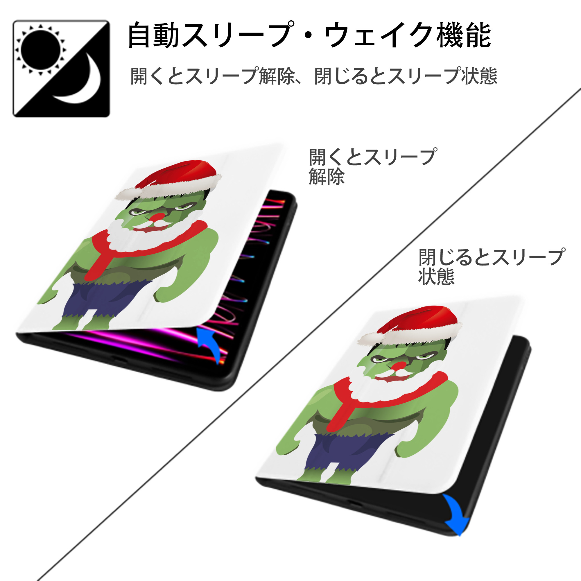 アベンジャーズ The Avengers IPad ケース ペン収納付き 三つ折りスタンド PUレザー×シリコン 対応機種9.5/10.5/10.9インチ