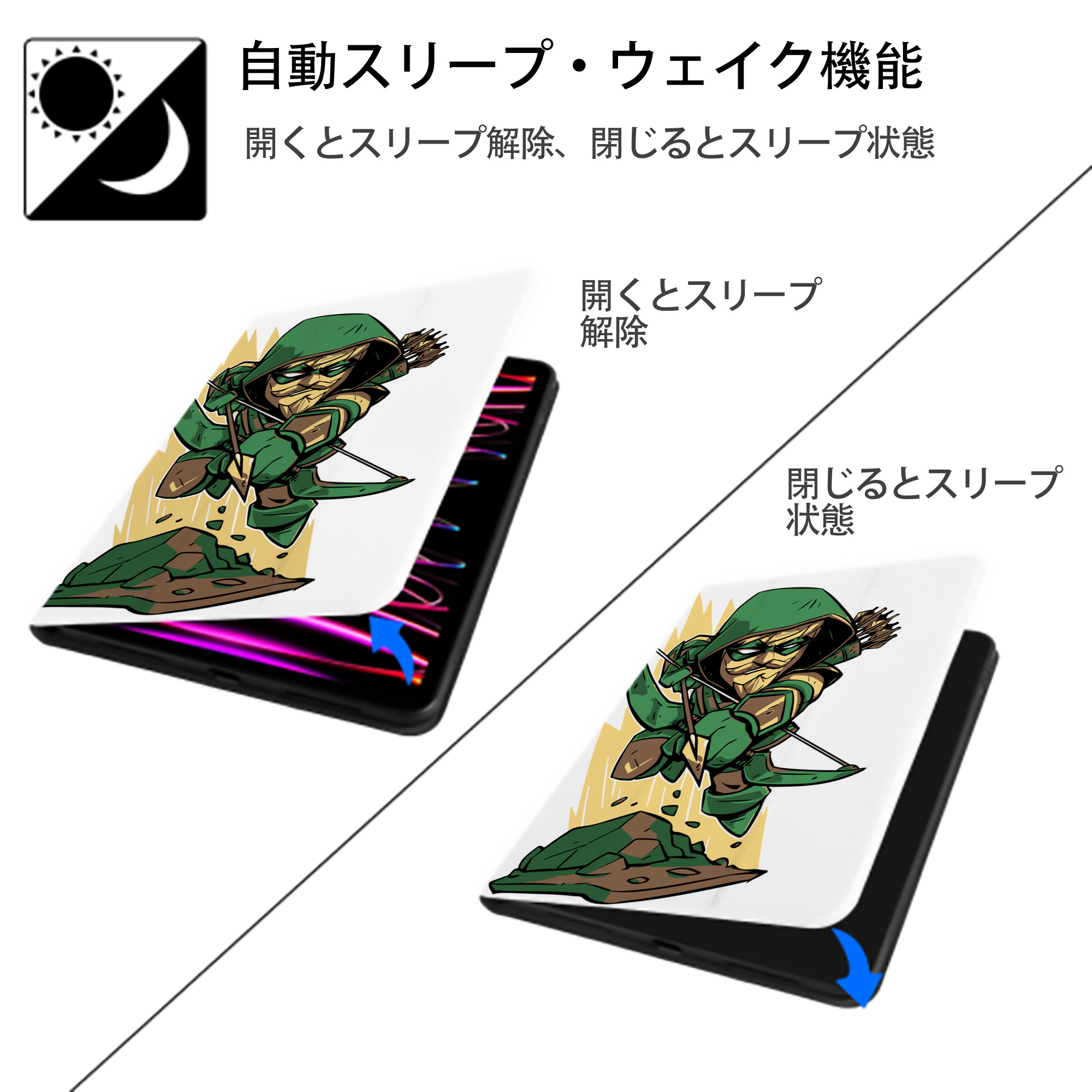アベンジャーズ The Avengers IPad ケース ペン収納付き 三つ折りスタンド PUレザー×シリコン 対応機種9.5/10.5/10.9インチ