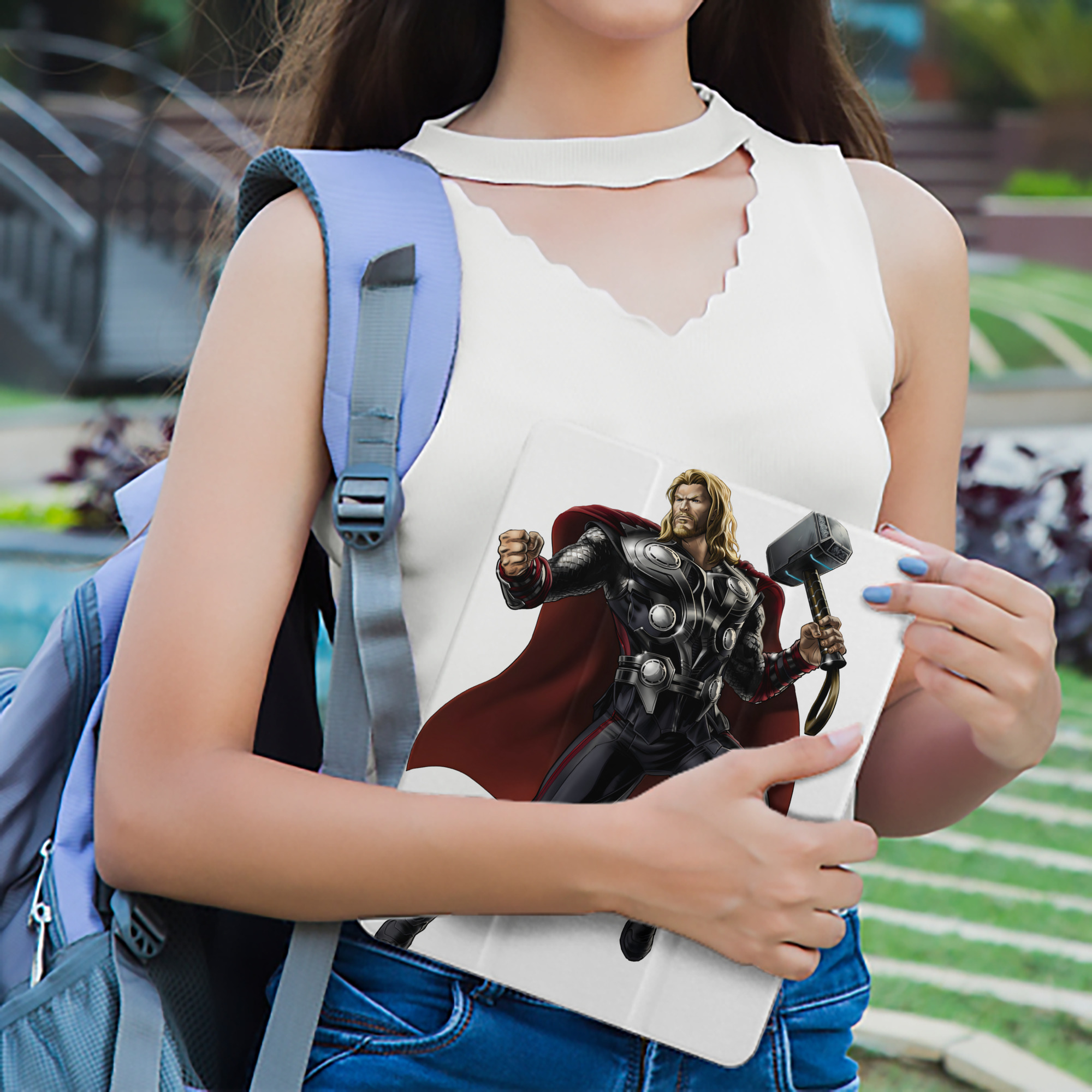 アベンジャーズ The Avengers IPad ケース ペン収納付き 三つ折りスタンド PUレザー×シリコン 対応機種9.5/10.5/10.9インチ