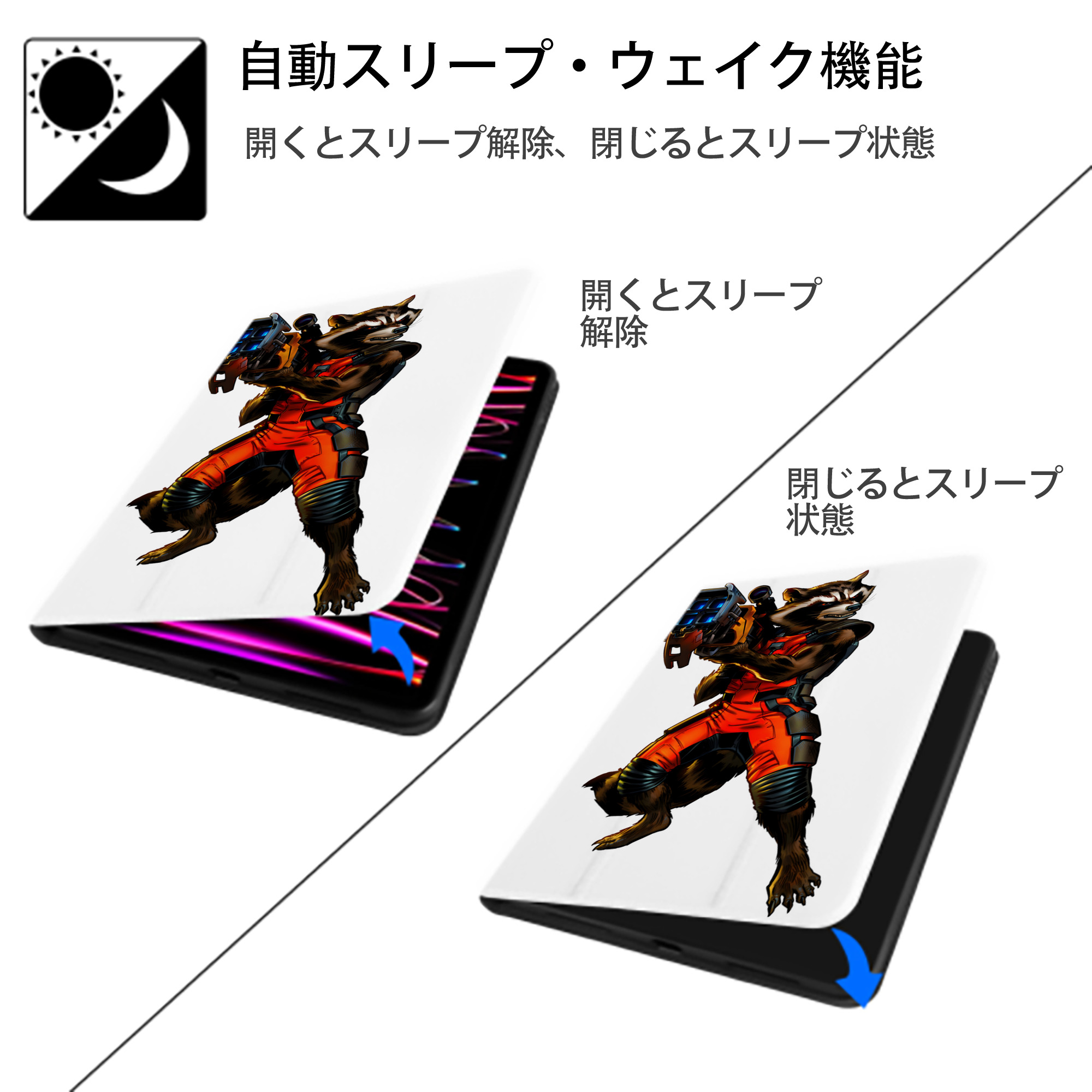 アベンジャーズ The Avengers IPad ケース ペン収納付き 三つ折りスタンド PUレザー×シリコン 対応機種9.5/10.5/10.9インチ