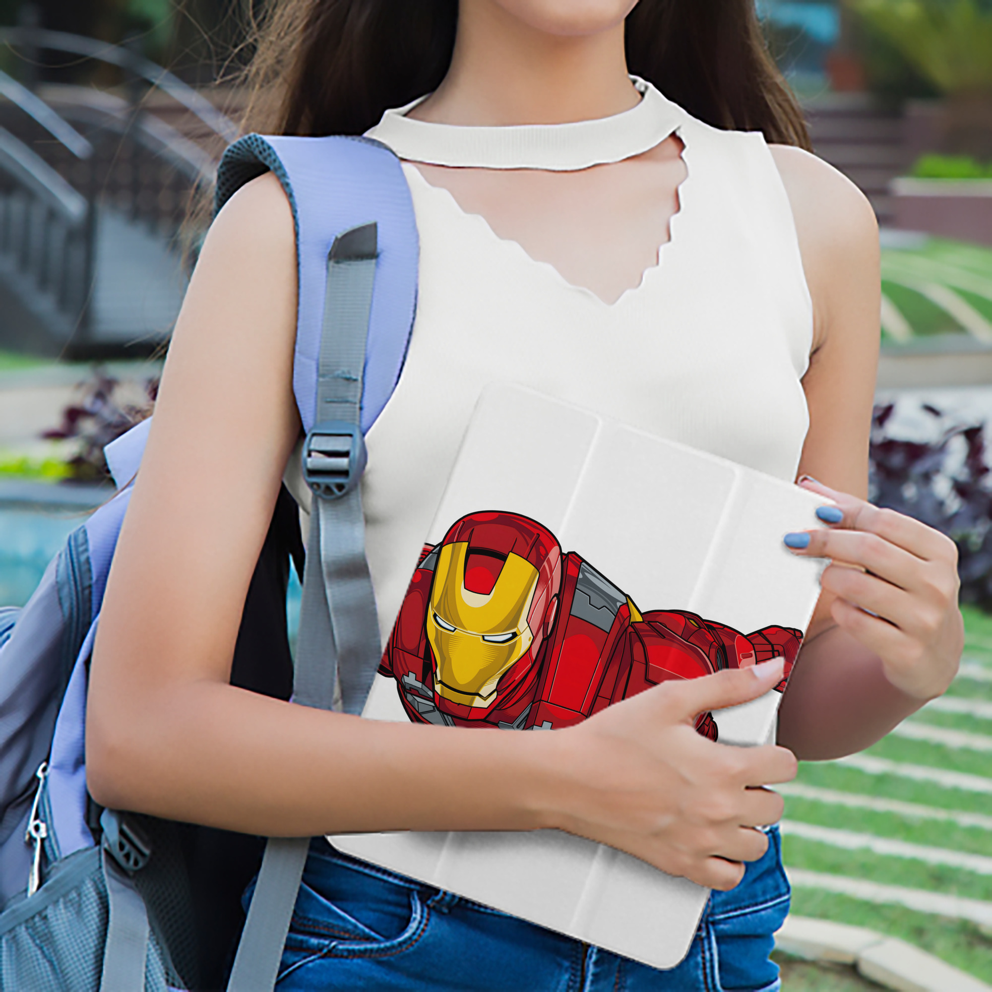 アベンジャーズ The Avengers IPad ケース ペン収納付き 三つ折りスタンド PUレザー×シリコン 対応機種9.5/10.5/10.9インチ