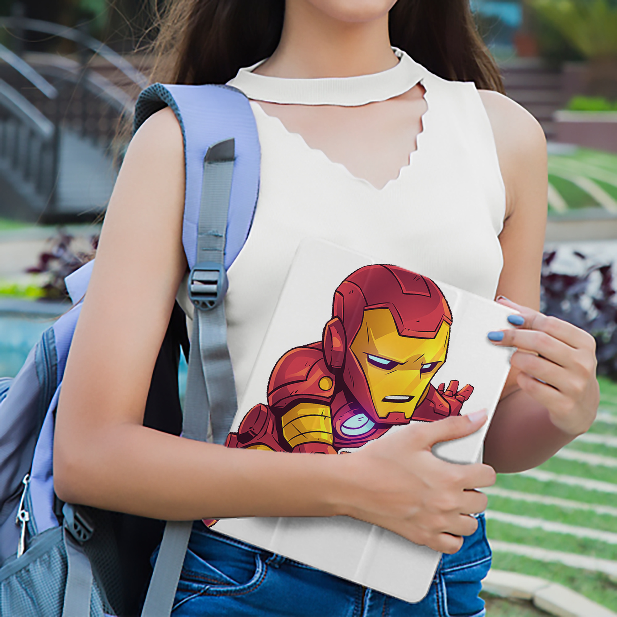 アベンジャーズ The Avengers IPad ケース ペン収納付き 三つ折りスタンド PUレザー×シリコン 対応機種9.5/10.5/10.9インチ
