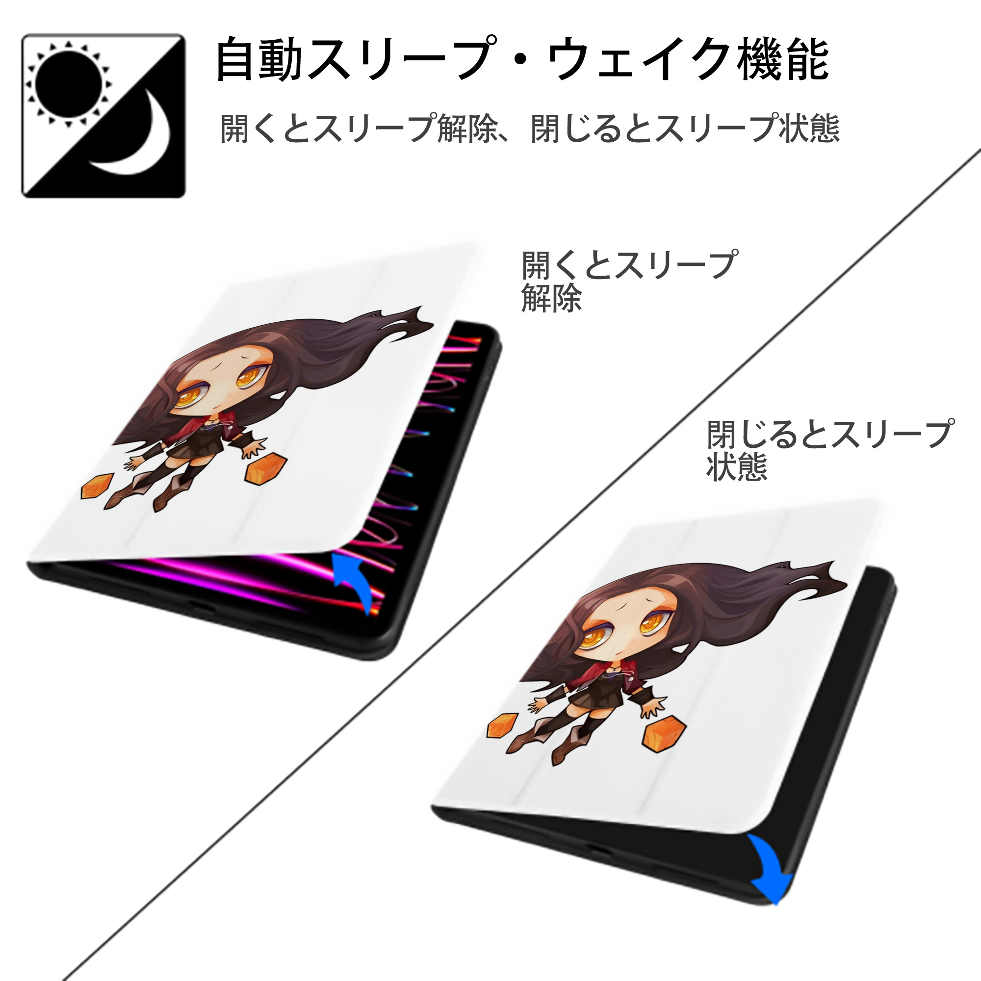 アベンジャーズ The Avengers IPad ケース ペン収納付き 三つ折りスタンド PUレザー×シリコン 対応機種9.5/10.5/10.9インチ