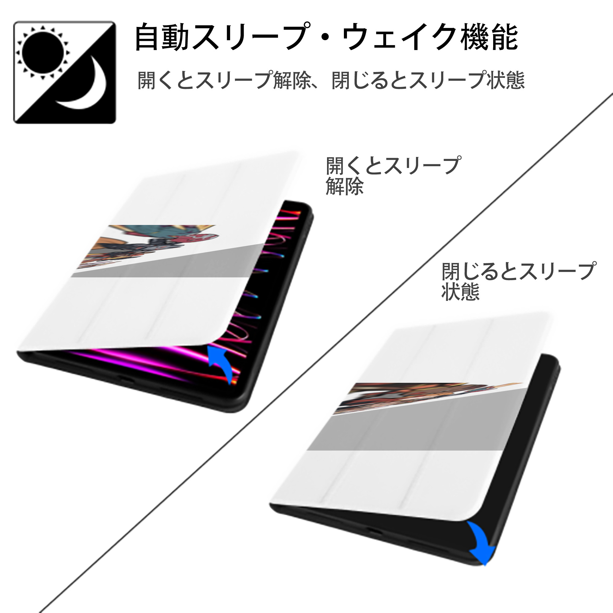 アベンジャーズ The Avengers IPad ケース ペン収納付き 三つ折りスタンド PUレザー×シリコン 対応機種9.5/10.5/10.9インチ