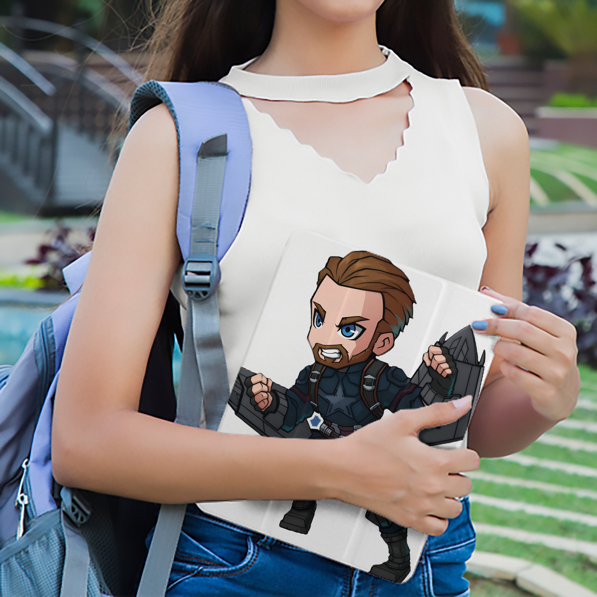 アベンジャーズ The Avengers IPad ケース ペン収納付き 三つ折りスタンド PUレザー×シリコン 対応機種9.5/10.5/10.9インチ