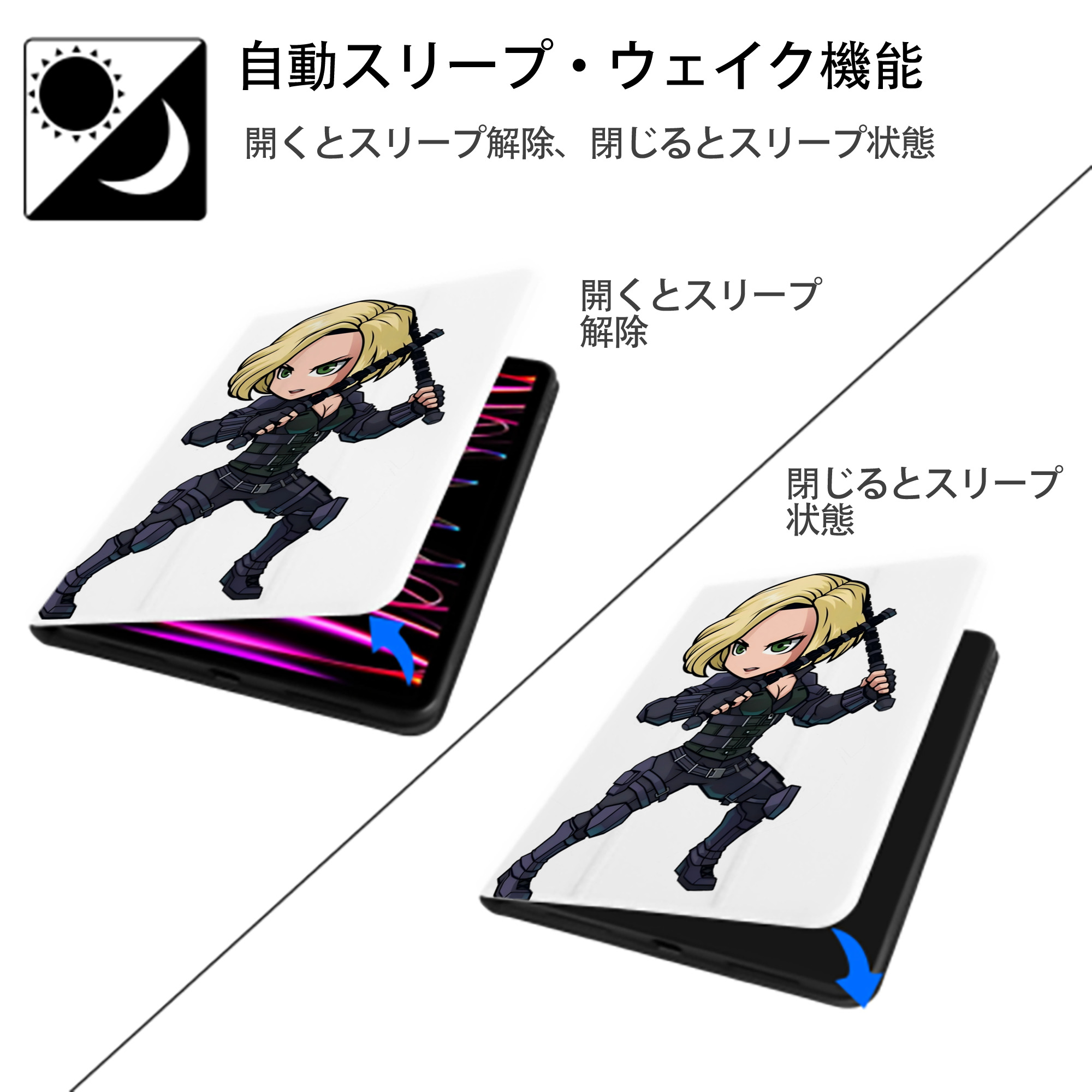 アベンジャーズ The Avengers IPad ケース ペン収納付き 三つ折りスタンド PUレザー×シリコン 対応機種9.5/10.5/10.9インチ