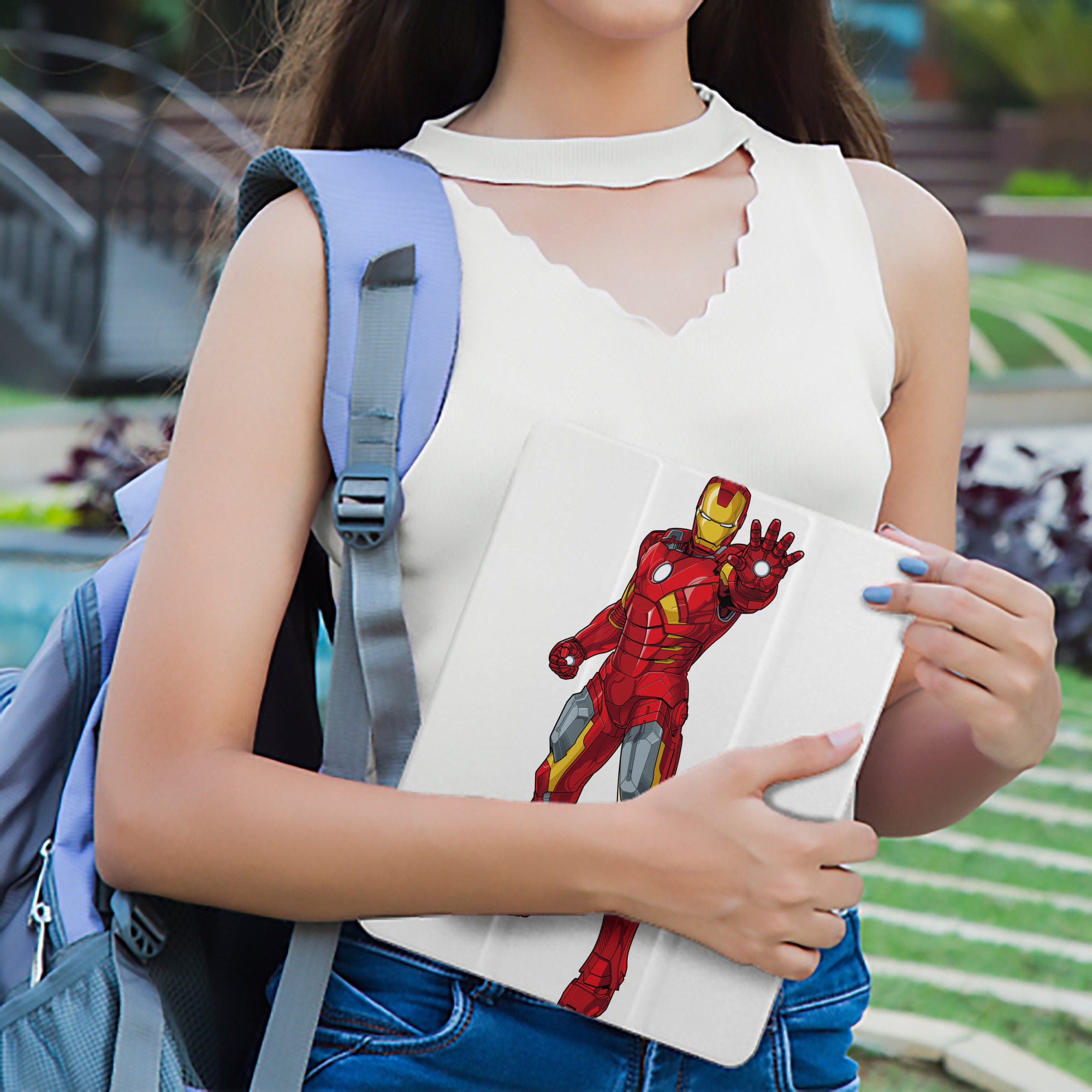 アベンジャーズ The Avengers IPad ケース ペン収納付き 三つ折りスタンド PUレザー×シリコン 対応機種9.5/10.5/10.9インチ