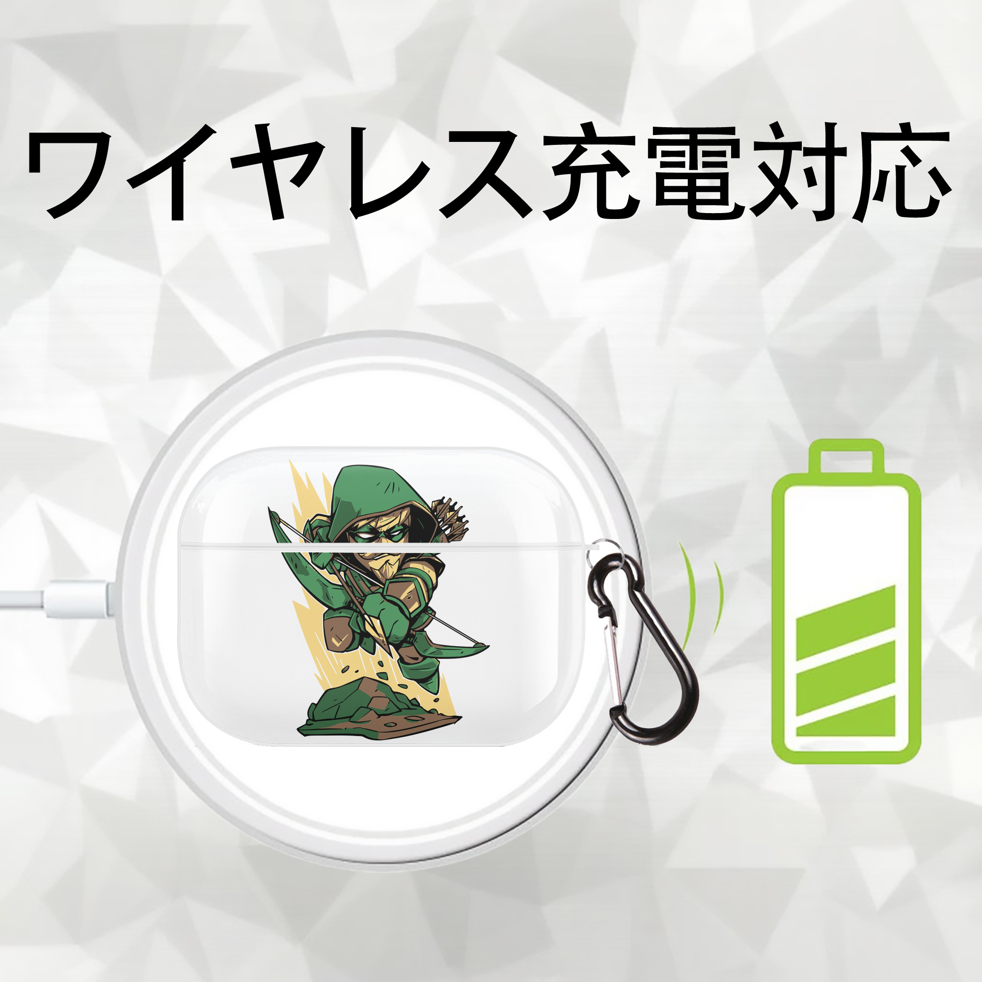 アベンジャーズ The Avengers 【AirPods Pro用】ハードシェル保護ケース 耐衝撃・防指紋・カラビナ付き商品仕様