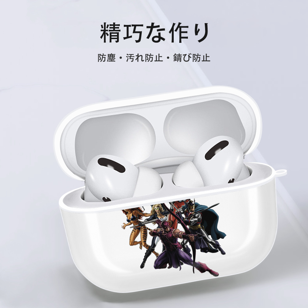 アベンジャーズ The Avengers 【AirPods Pro用】ハードシェル保護ケース 耐衝撃・防指紋・カラビナ付き商品仕様
