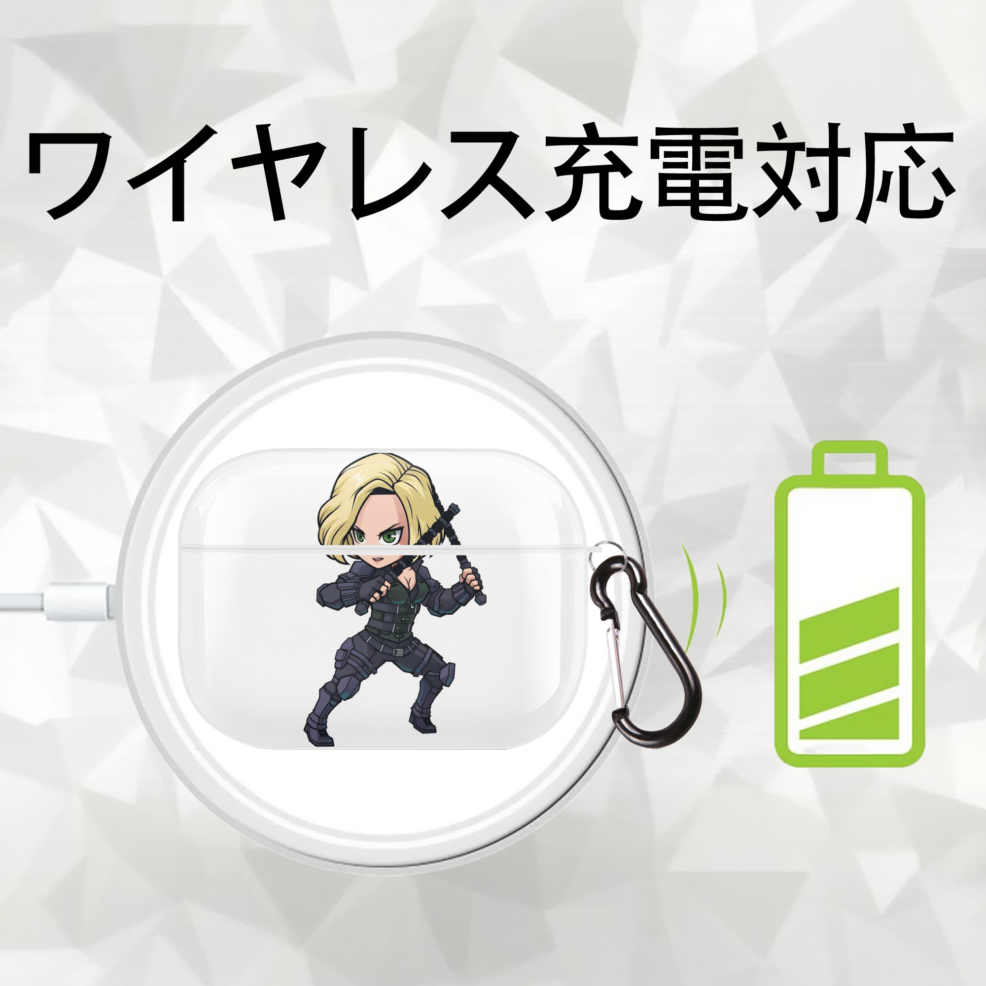 アベンジャーズ The Avengers 【AirPods Pro用】ハードシェル保護ケース 耐衝撃・防指紋・カラビナ付き商品仕様