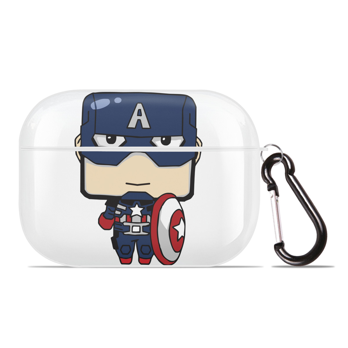 （画像用） アベンジャーズ The Avengers 【AirPods Pro用】ハードシェル保護ケース 耐衝撃・防指紋・カラビナ付き商品仕様