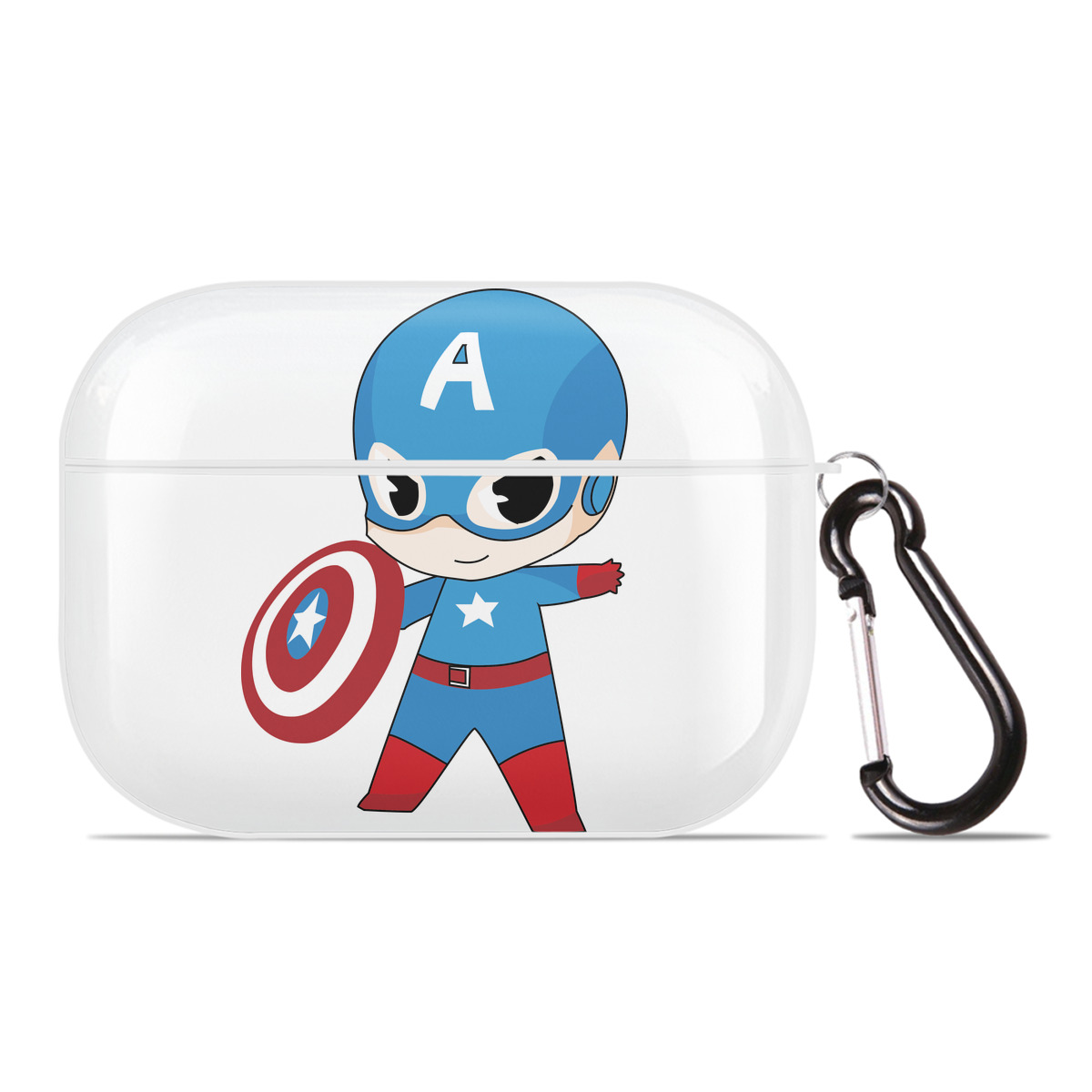 （画像用） アベンジャーズ The Avengers 【AirPods Pro用】ハードシェル保護ケース 耐衝撃・防指紋・カラビナ付き商品仕様