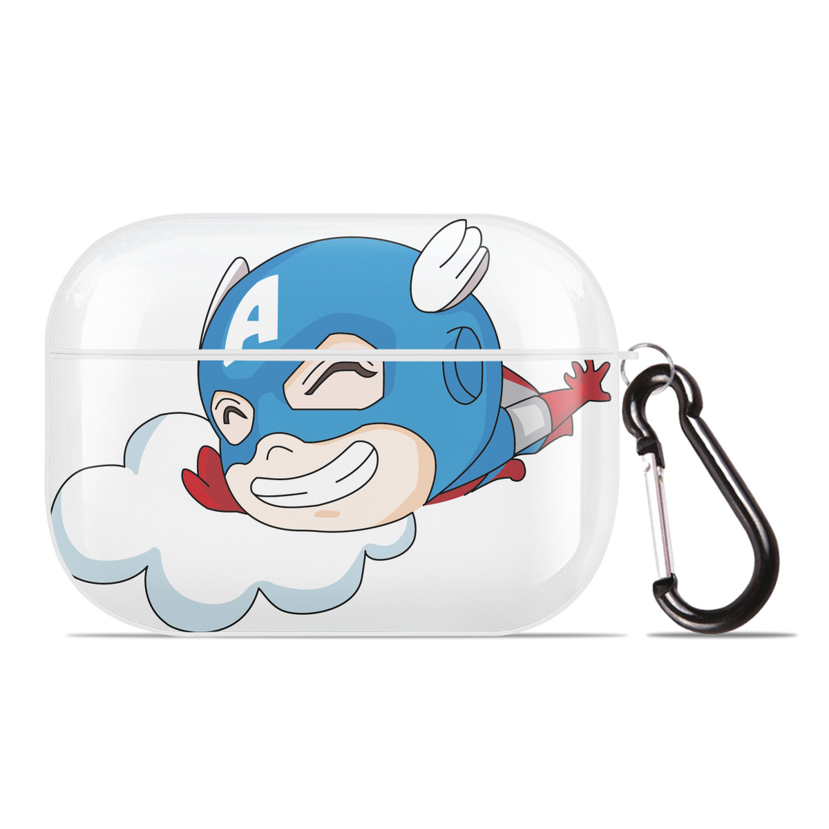 （画像用） アベンジャーズ The Avengers 【AirPods Pro用】ハードシェル保護ケース 耐衝撃・防指紋・カラビナ付き商品仕様