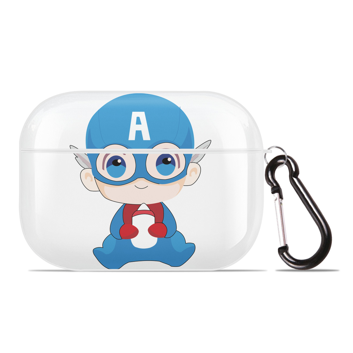 （画像用） アベンジャーズ The Avengers 【AirPods Pro用】ハードシェル保護ケース 耐衝撃・防指紋・カラビナ付き商品仕様