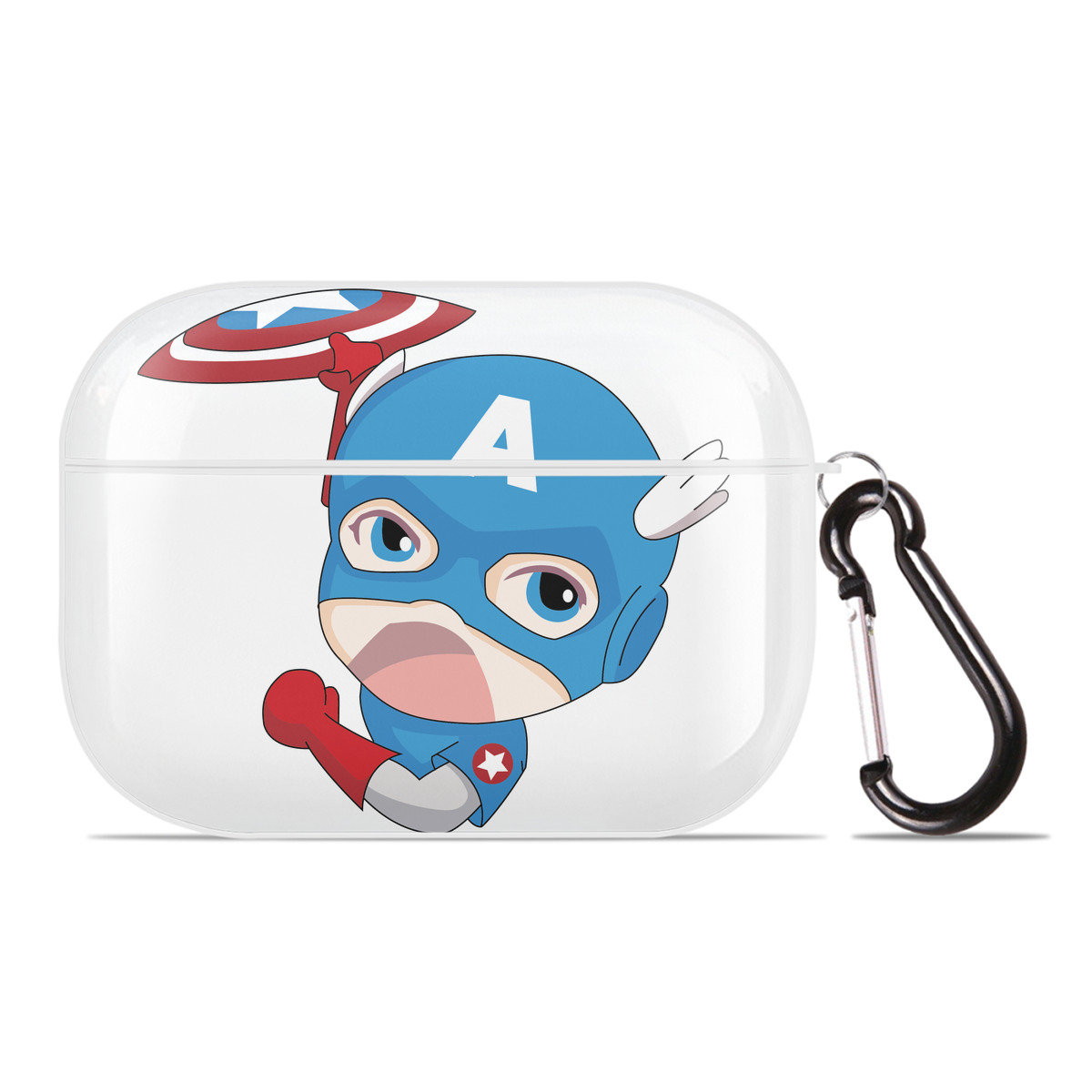 （画像用） アベンジャーズ The Avengers 【AirPods Pro用】ハードシェル保護ケース 耐衝撃・防指紋・カラビナ付き商品仕様