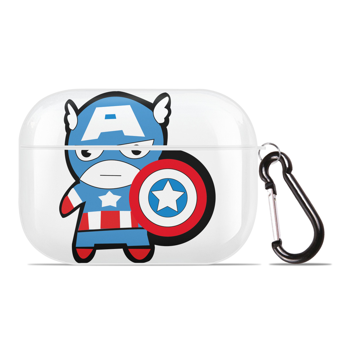 （画像用） アベンジャーズ The Avengers 【AirPods Pro用】ハードシェル保護ケース 耐衝撃・防指紋・カラビナ付き商品仕様